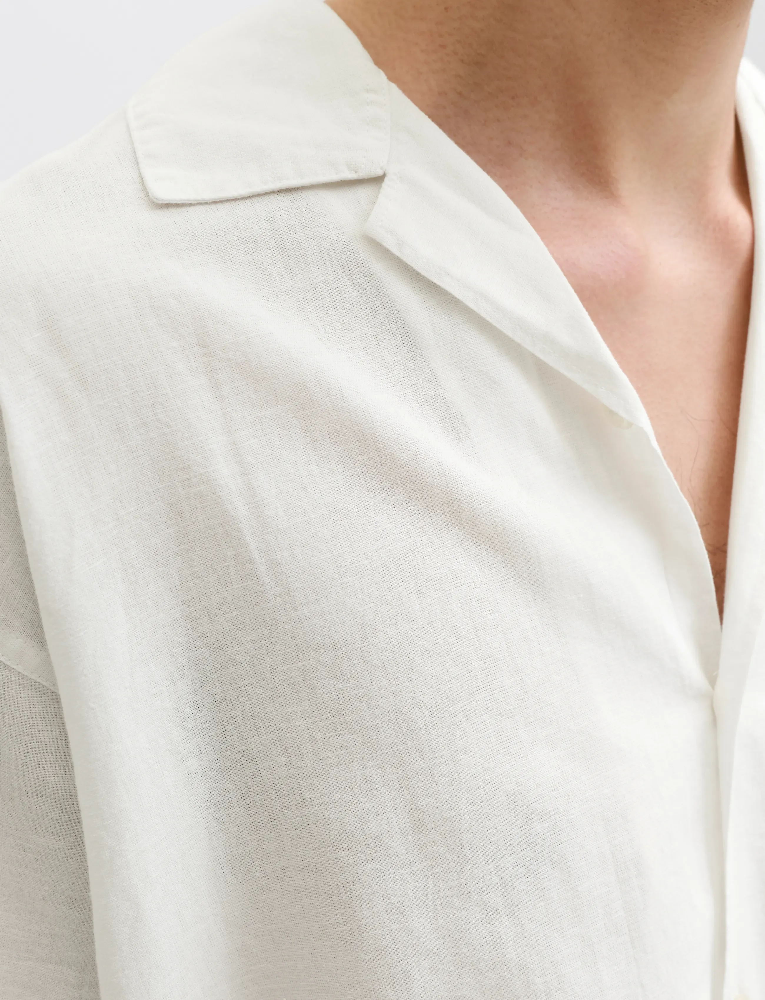 JACK & JONES Jjebreeze Linen Blend Resort Shirt Ss Sn kortärmade skjortor herr – bild 6