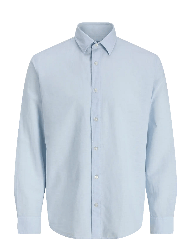 Jack & Jones - JJEBREEZE LINEN BLEND SHIRT L/S SN - hørskjorter - celestial blue - 1