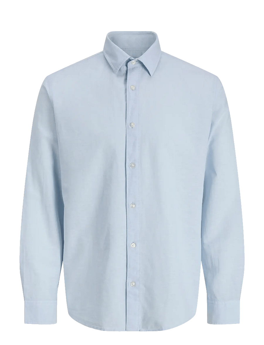 Jack & Jones - JJEBREEZE LINEN BLEND SHIRT L/S SN - linased särgid - celestial blue - 1