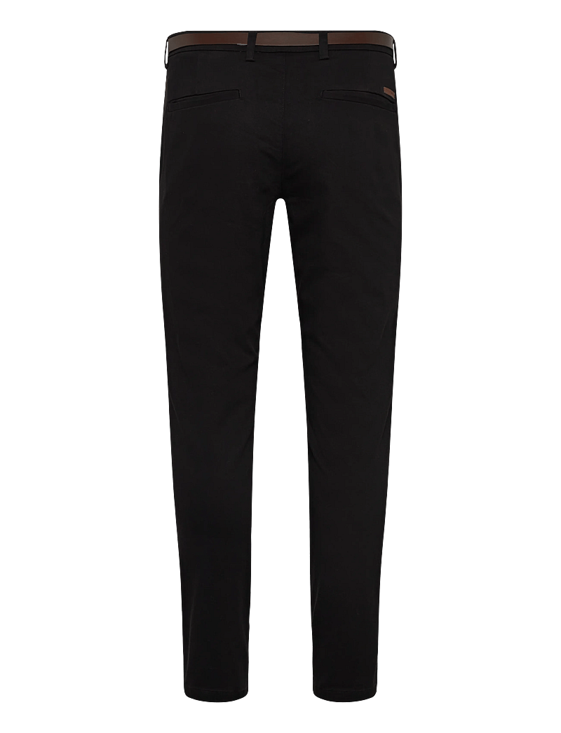 Jack & Jones - JPSTMARCO ADAM BELTED CHINO - chinos - black - 1