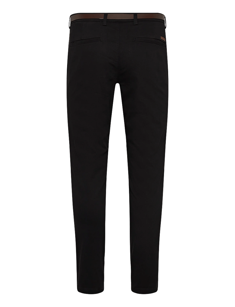 Jack & Jones - JPSTMARCO ADAM BELTED CHINO - chino stila bikses - black - 1