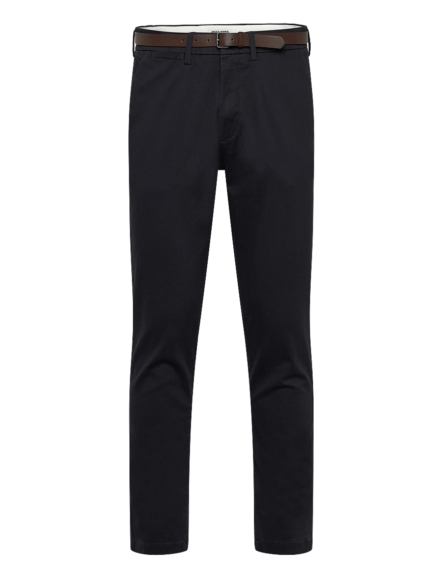 Jack & Jones - JPSTMARCO ADAM BELTED CHINO - chino-buxur - dark navy - 1
