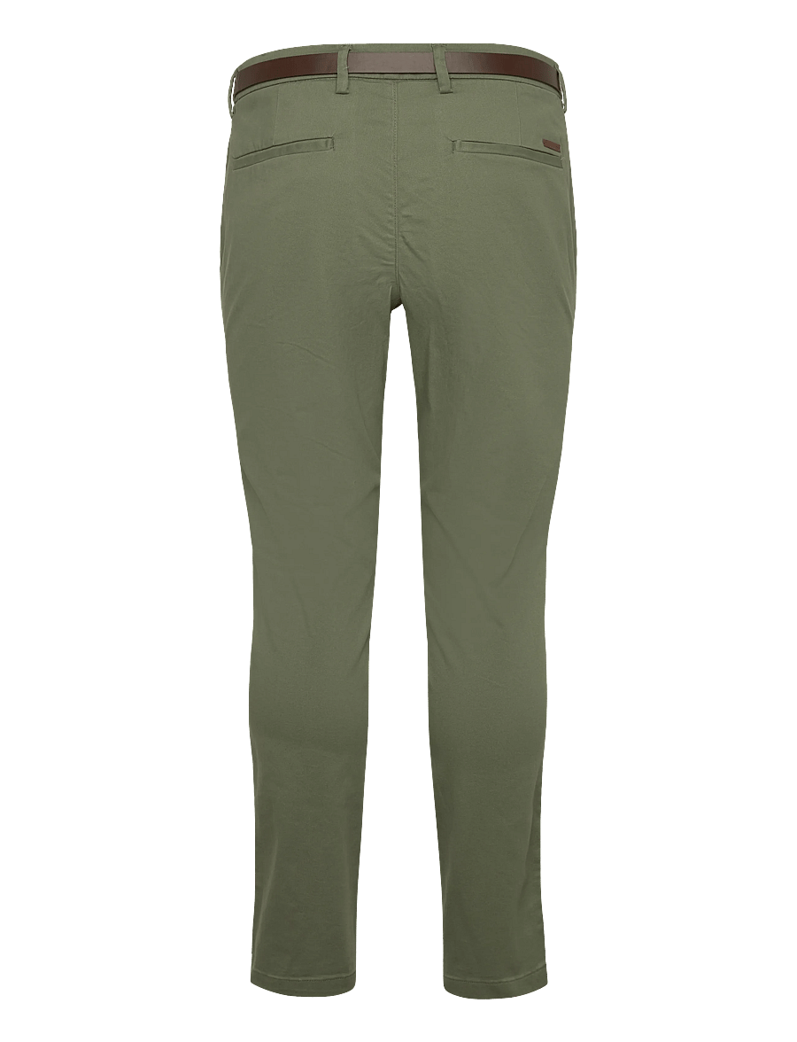 Jack & Jones - JPSTMARCO ADAM BELTED CHINO - chinos - deep lichen green - 1