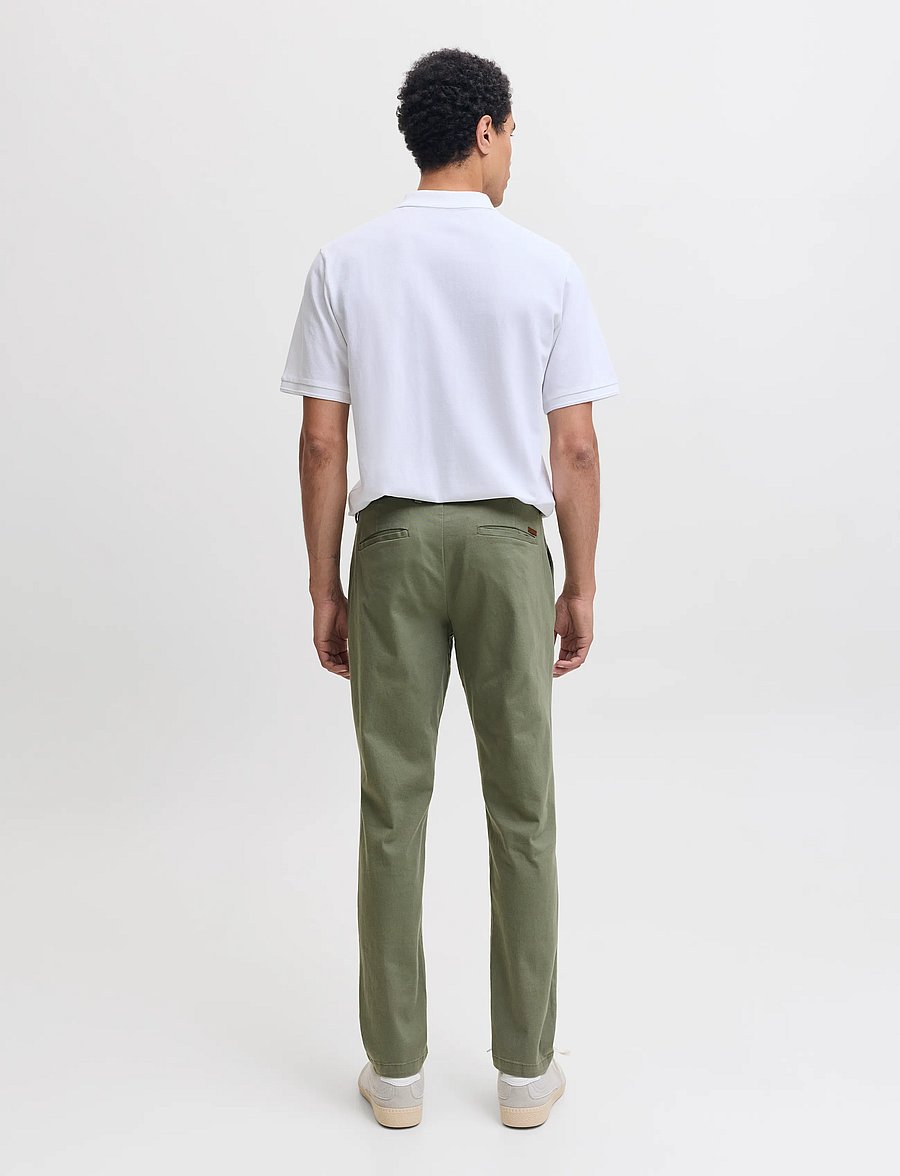 Jack & Jones - JPSTMARCO ADAM BELTED CHINO - chinos - deep lichen green - 3
