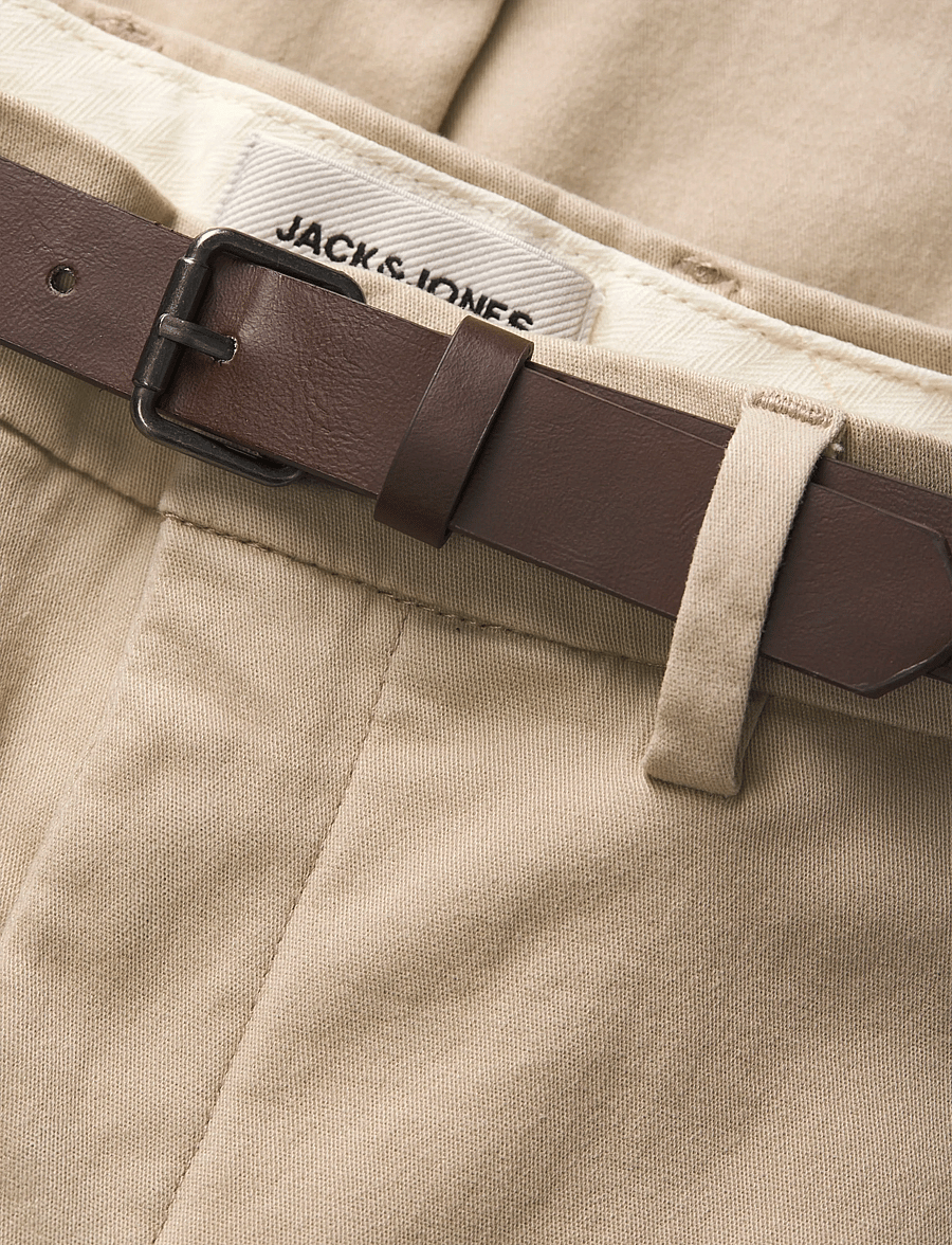Jack & Jones - JPSTMARCO ADAM BELTED CHINO - chinos - string - 2
