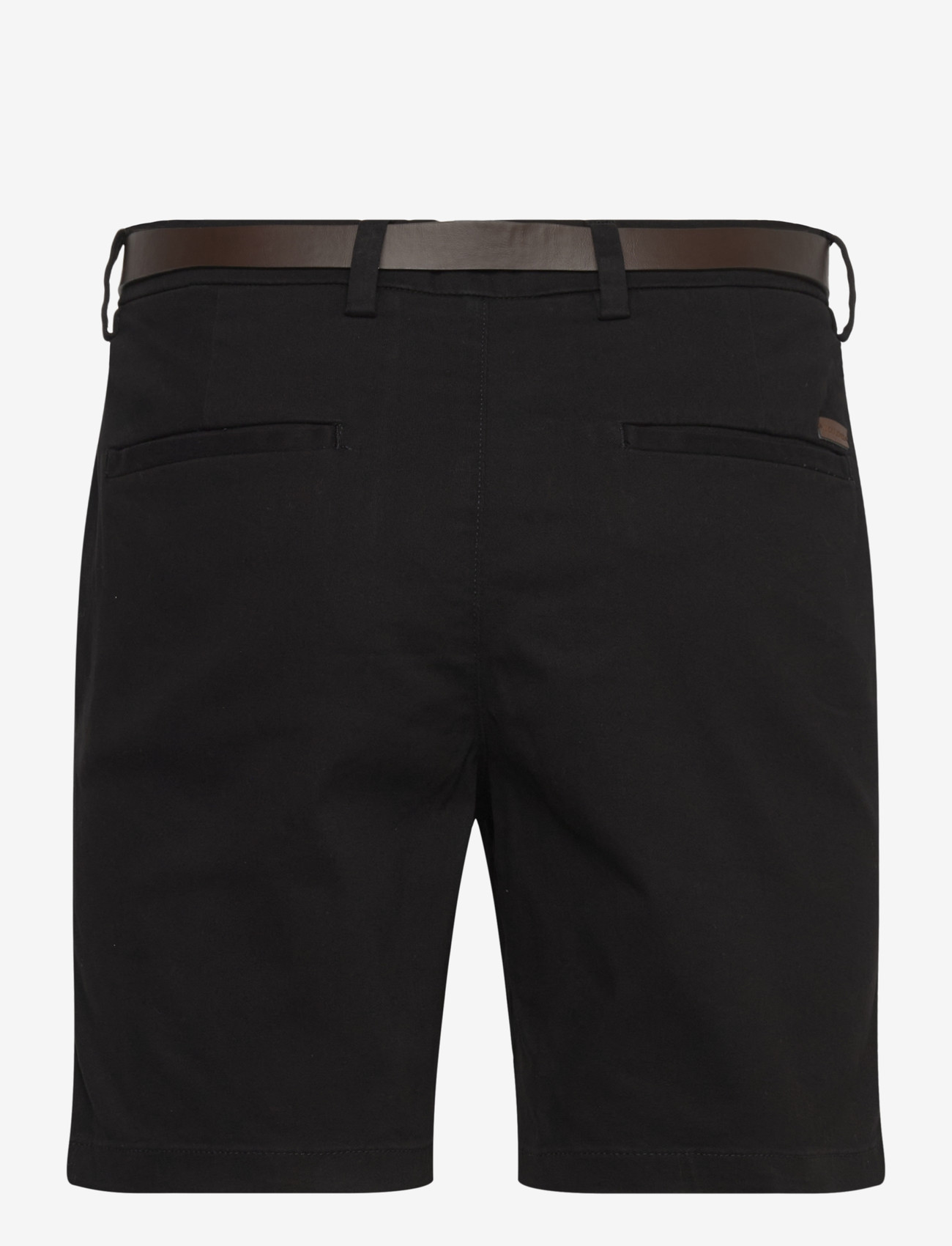 Jack & Jones - JPSTADAM BELTED CHINO SHORTS REG - chinos shorts - black - 1
