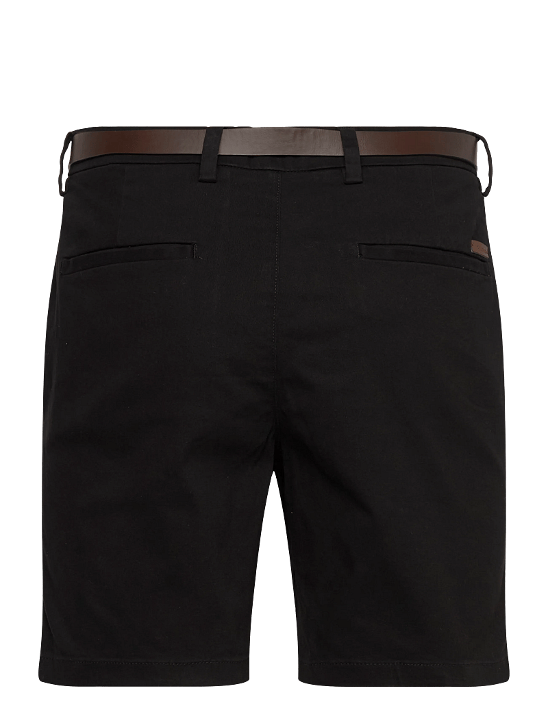 Jack & Jones - JPSTADAM BELTED CHINO SHORTS REG - chinos shorts - black - 1