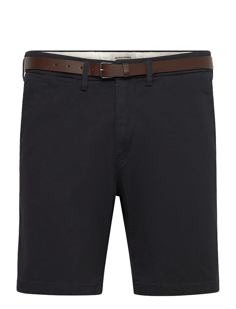 Jack & Jones - JPSTADAM BELTED CHINO SHORTS REG - chinos shorts - dark navy - 0