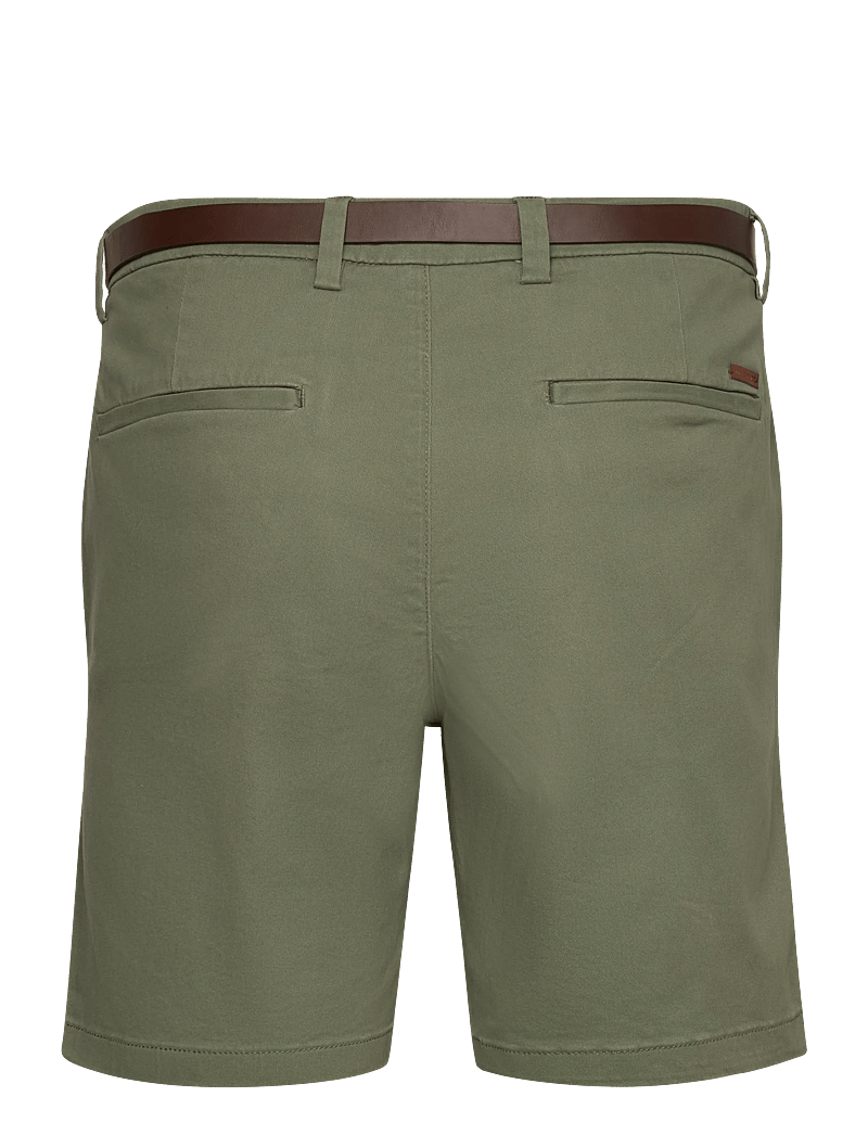 Jack & Jones - JPSTADAM BELTED CHINO SHORTS REG - chinos shorts - deep lichen green - 1