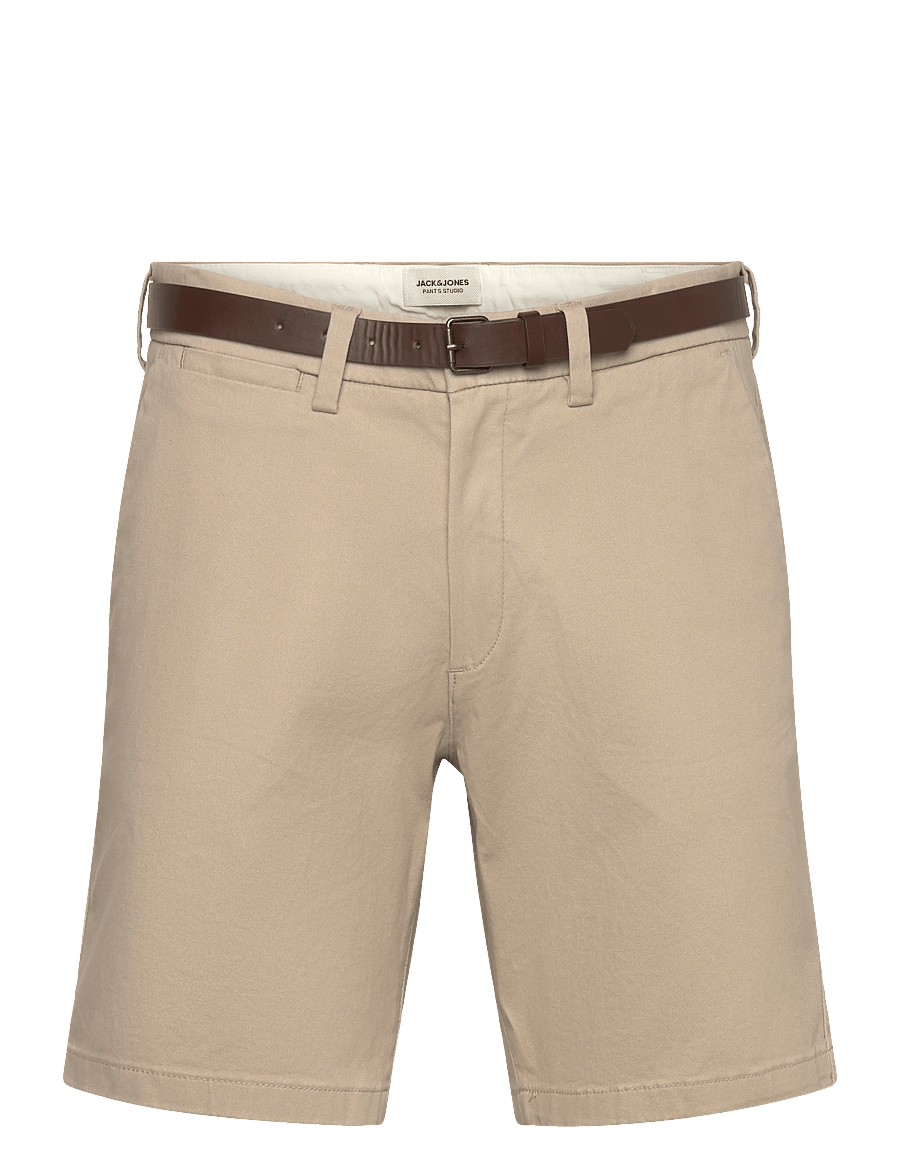 Jack & Jones - JPSTADAM BELTED CHINO SHORTS REG - chinos shorts - string - 0