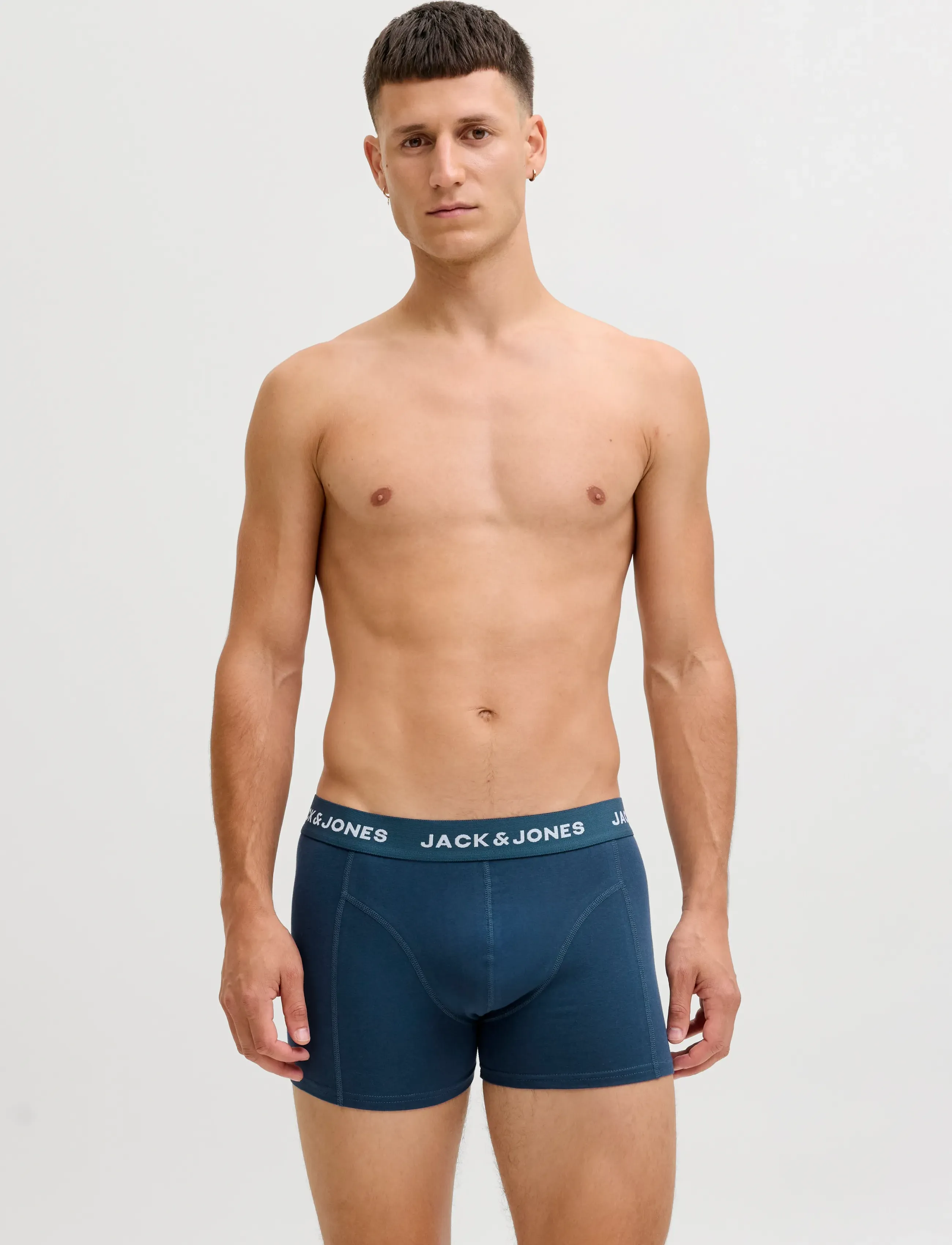 Jack & Jones Jacbolt Solid Trunks 12 Pack, L, Navy, Undertøj > Boksere, Herre