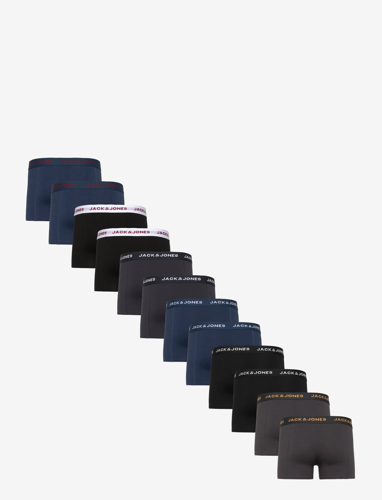 Jack & Jones - JACBOLT SOLID TRUNKS 12 PACK - phantom - 1