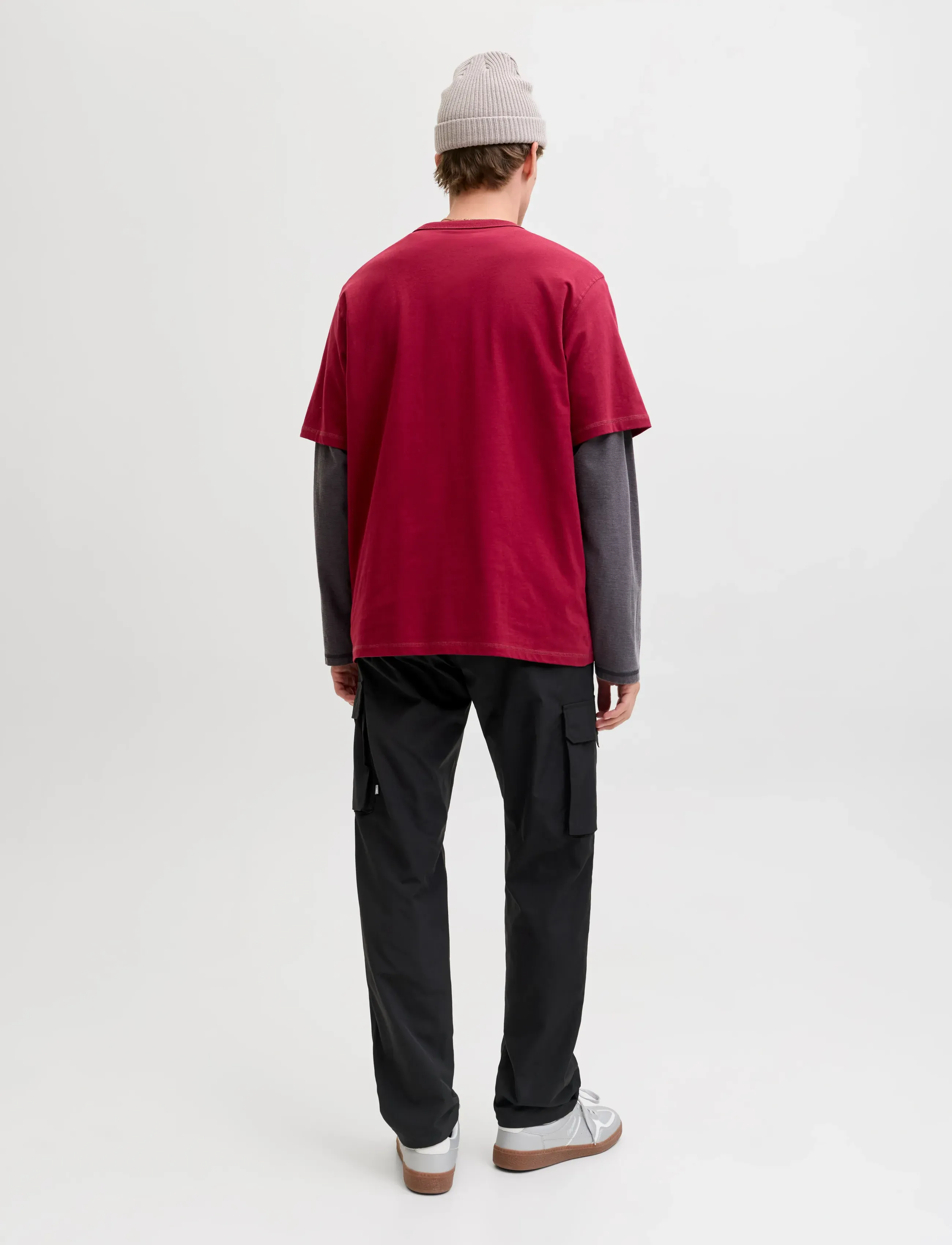 Jack & Jones - JPSTKANE IVAN TECH CARGO JOGGER - cargohose - black - 3