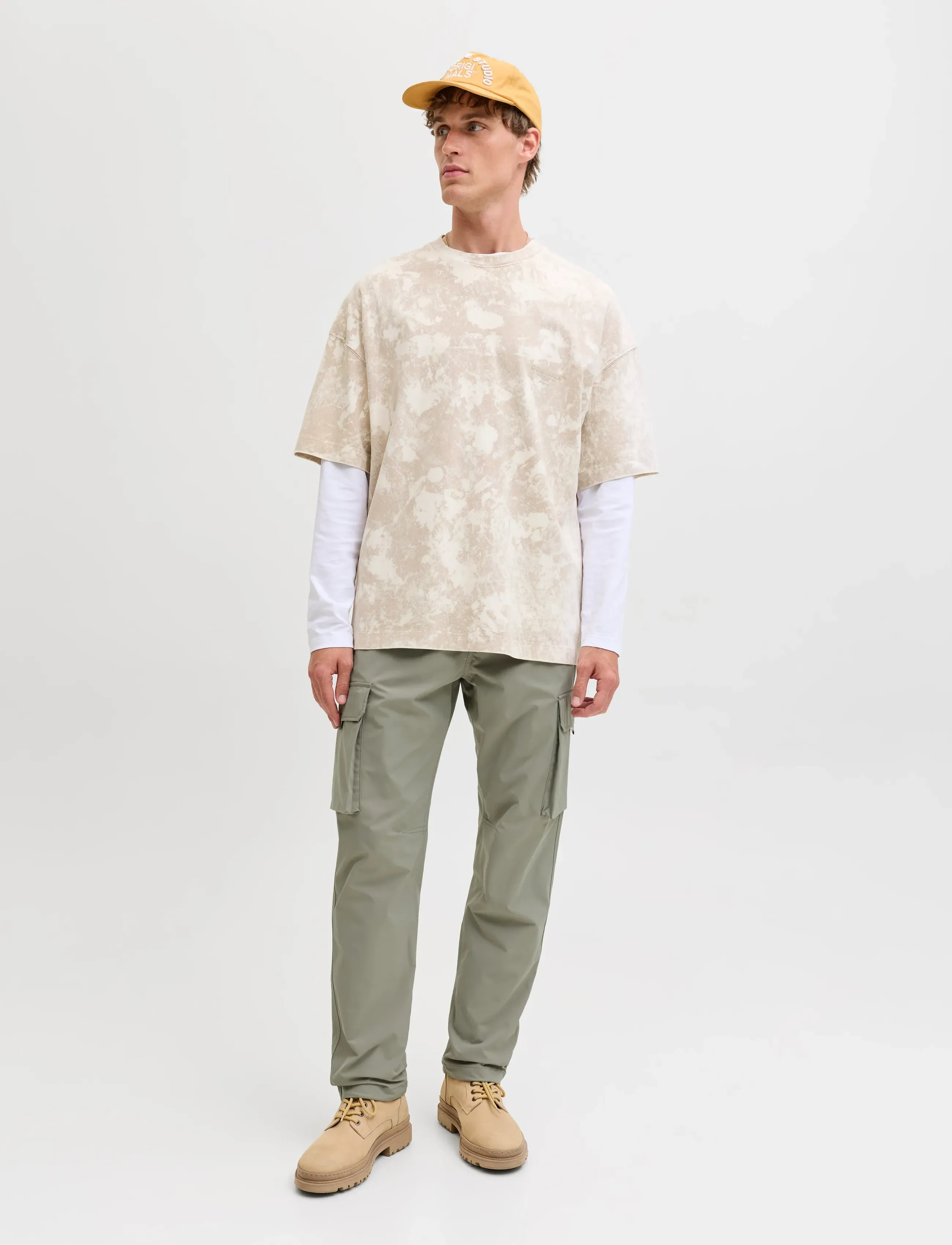 Jack & Jones - JPSTKANE IVAN TECH CARGO JOGGER - kargopüksid - vetiver - 4