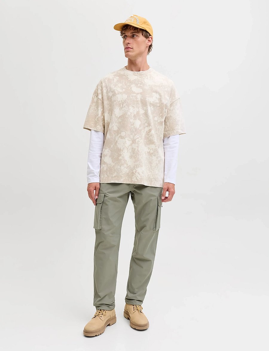 Jack & Jones - JPSTKANE IVAN TECH CARGO JOGGER - cargohosen - vetiver - 4