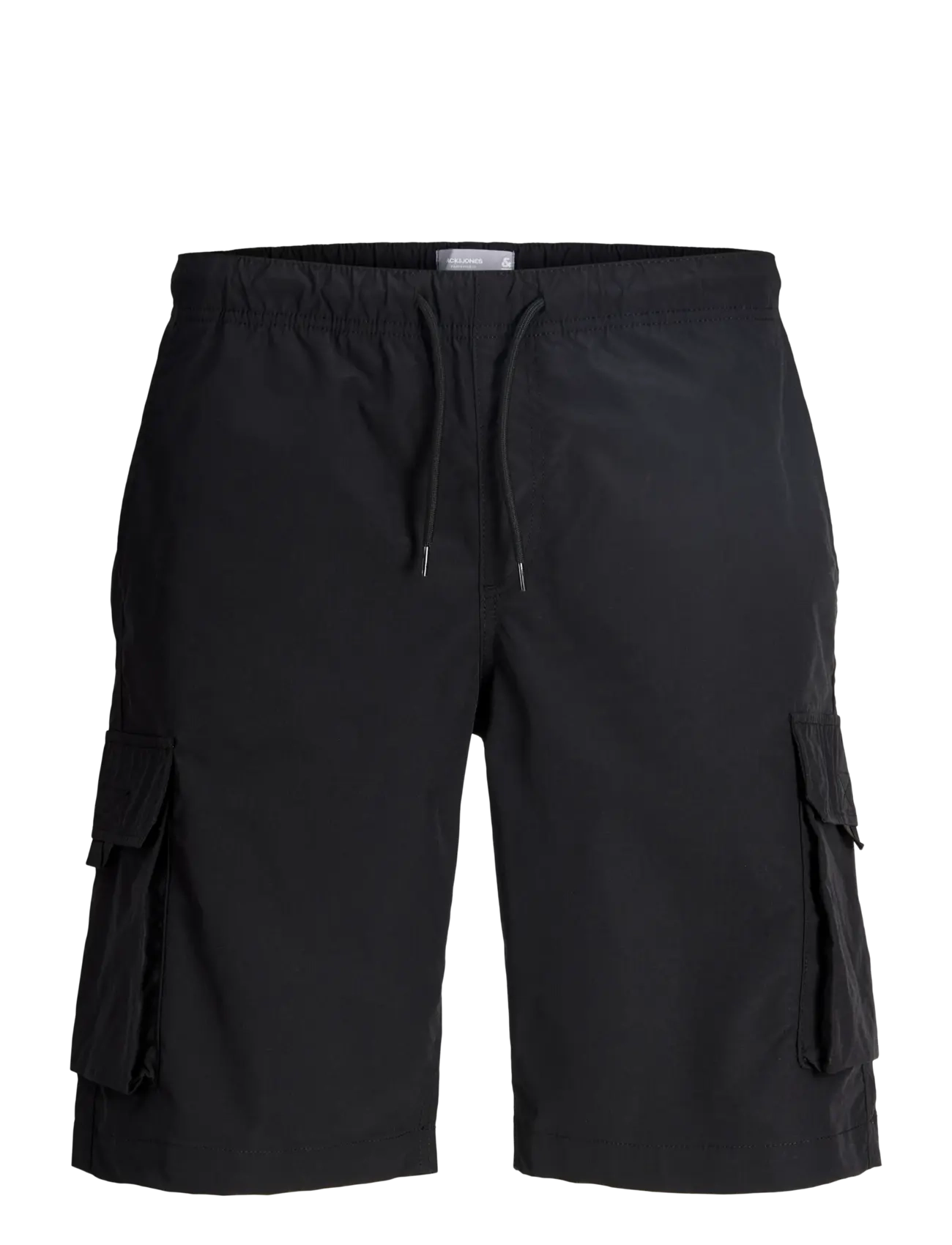 Jack & Jones JPSTCOLE IVAN TECH CARGO JOGGER SHORTS - Shorts - BLACK / black