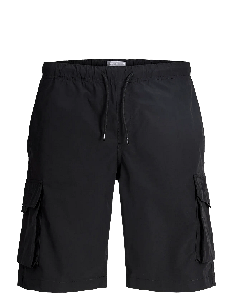 Jack & Jones - JPSTCOLE IVAN TECH CARGO JOGGER SHORTS - cargo shorts - black - 1