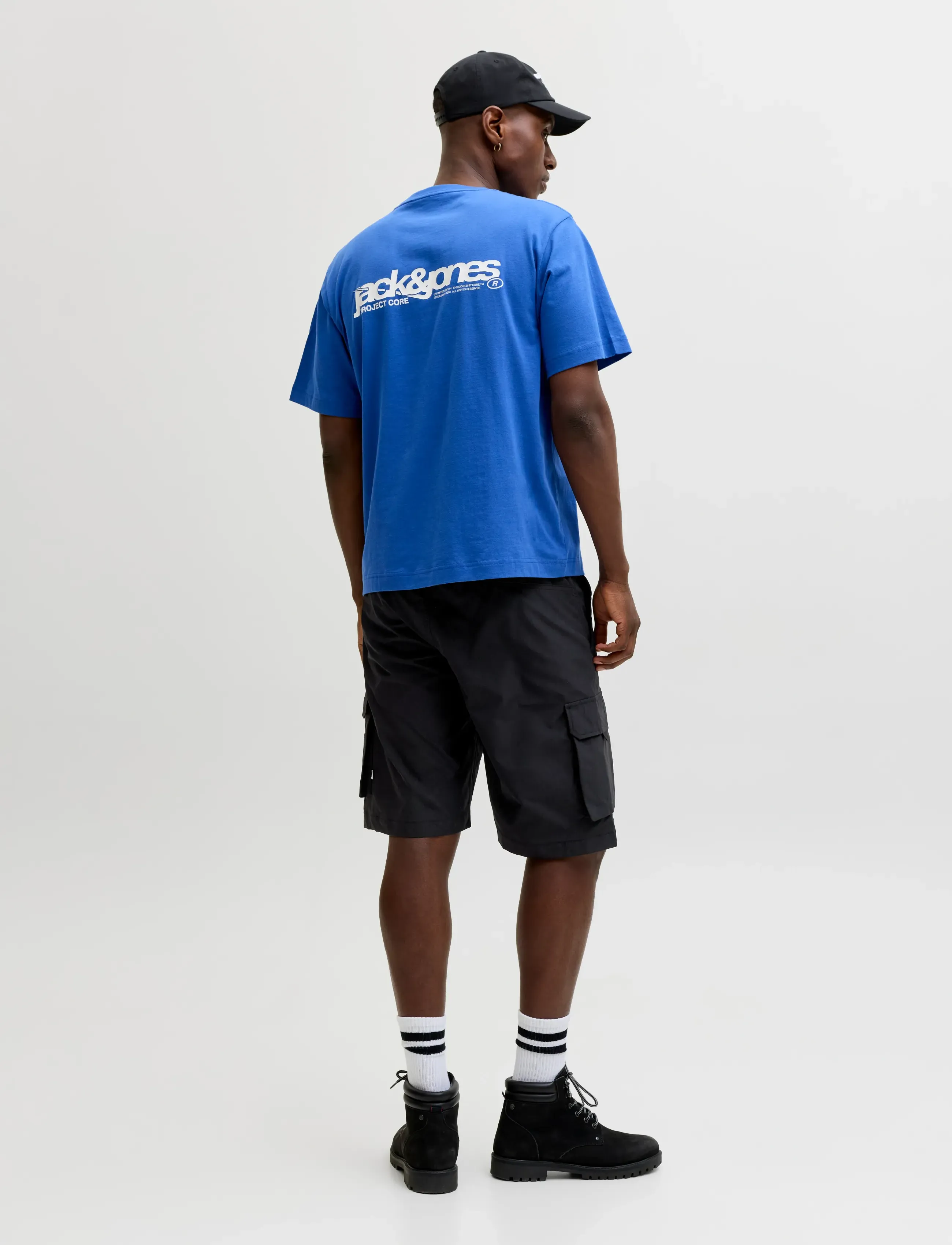 Jack & Jones - JPSTCOLE IVAN TECH CARGO JOGGER SHORTS - cargo shorts - black - 3