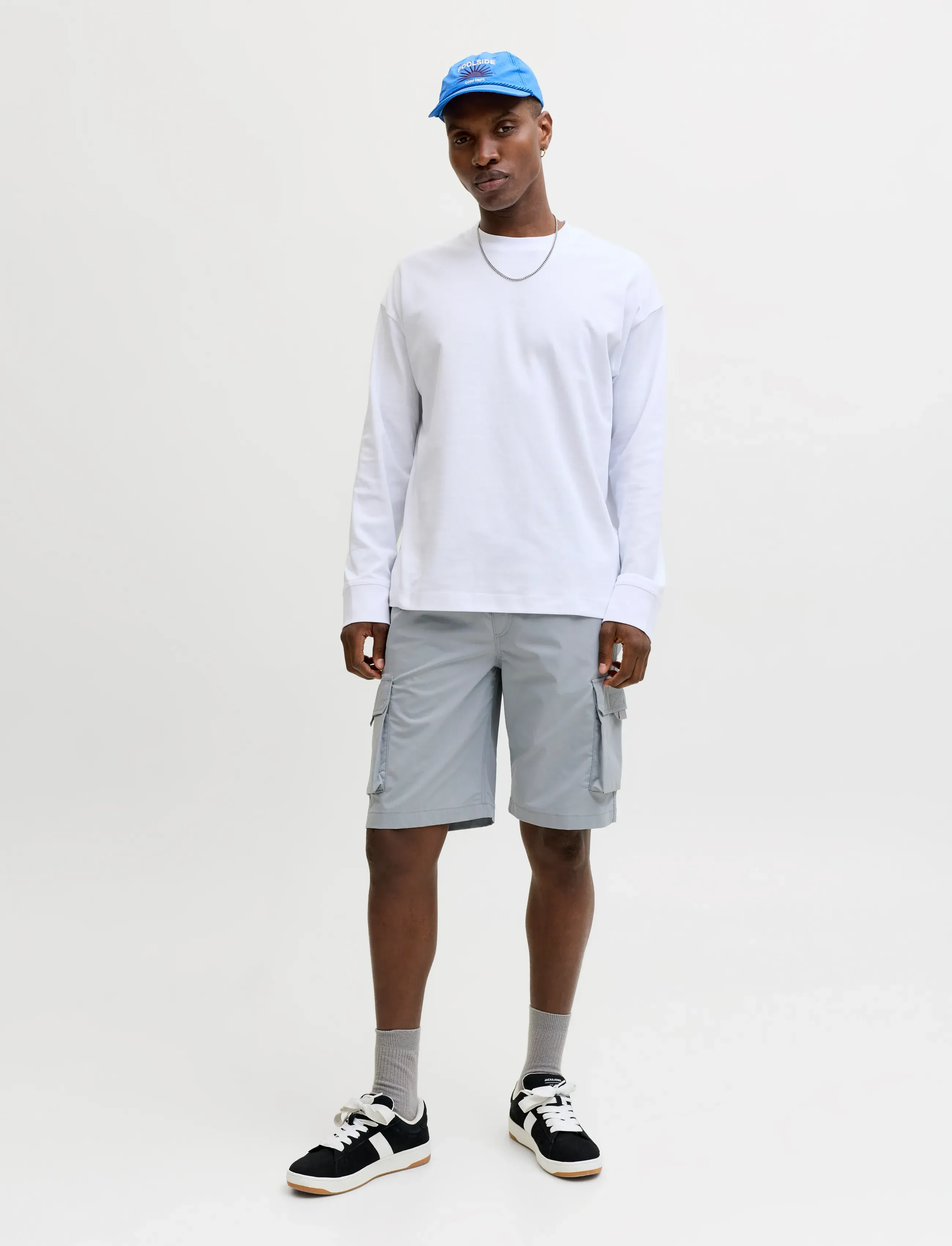 Jack & Jones - JPSTCOLE IVAN TECH CARGO JOGGER SHORTS - cargo shorts - weathervane - 4