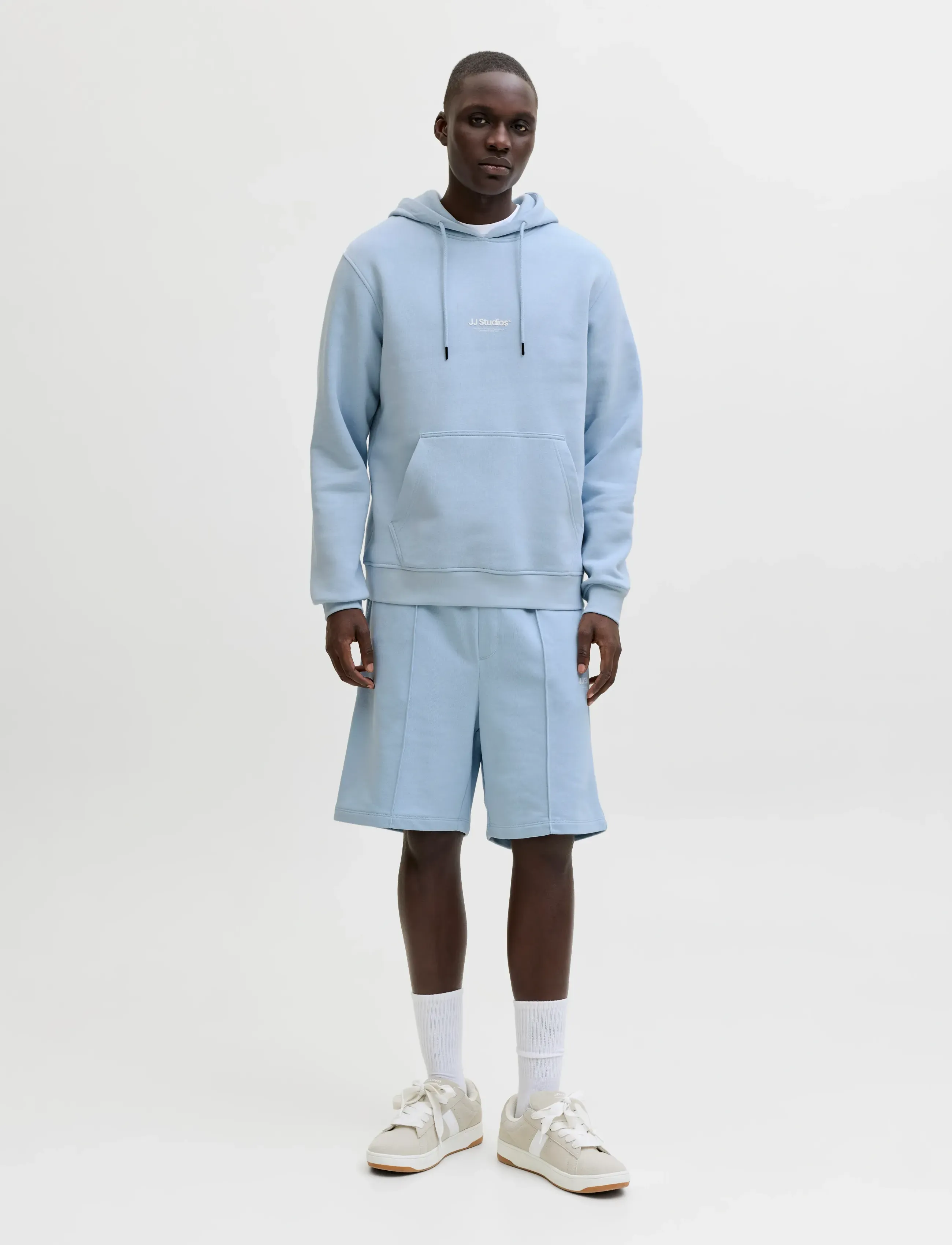 Jack & Jones - JPSTKANE SOHO SWEAT SHORTS MID SN - sweatshorts - celestial blue - 4