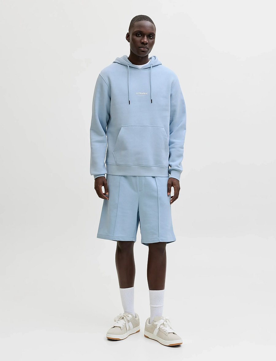 Jack & Jones - JPSTKANE SOHO SWEAT SHORTS MID SN - sweatshorts - celestial blue - 4