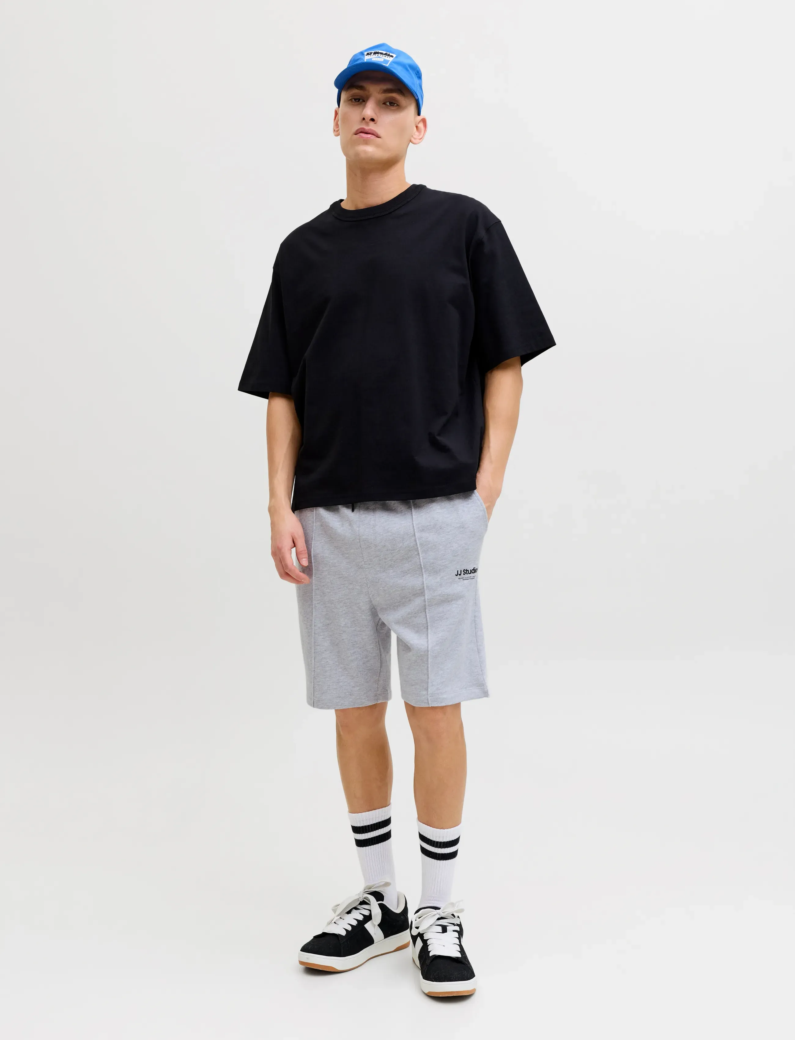 Jack & Jones - JPSTKANE SOHO SWEAT SHORTS MID SN - sweatshorts - light grey melange - 4