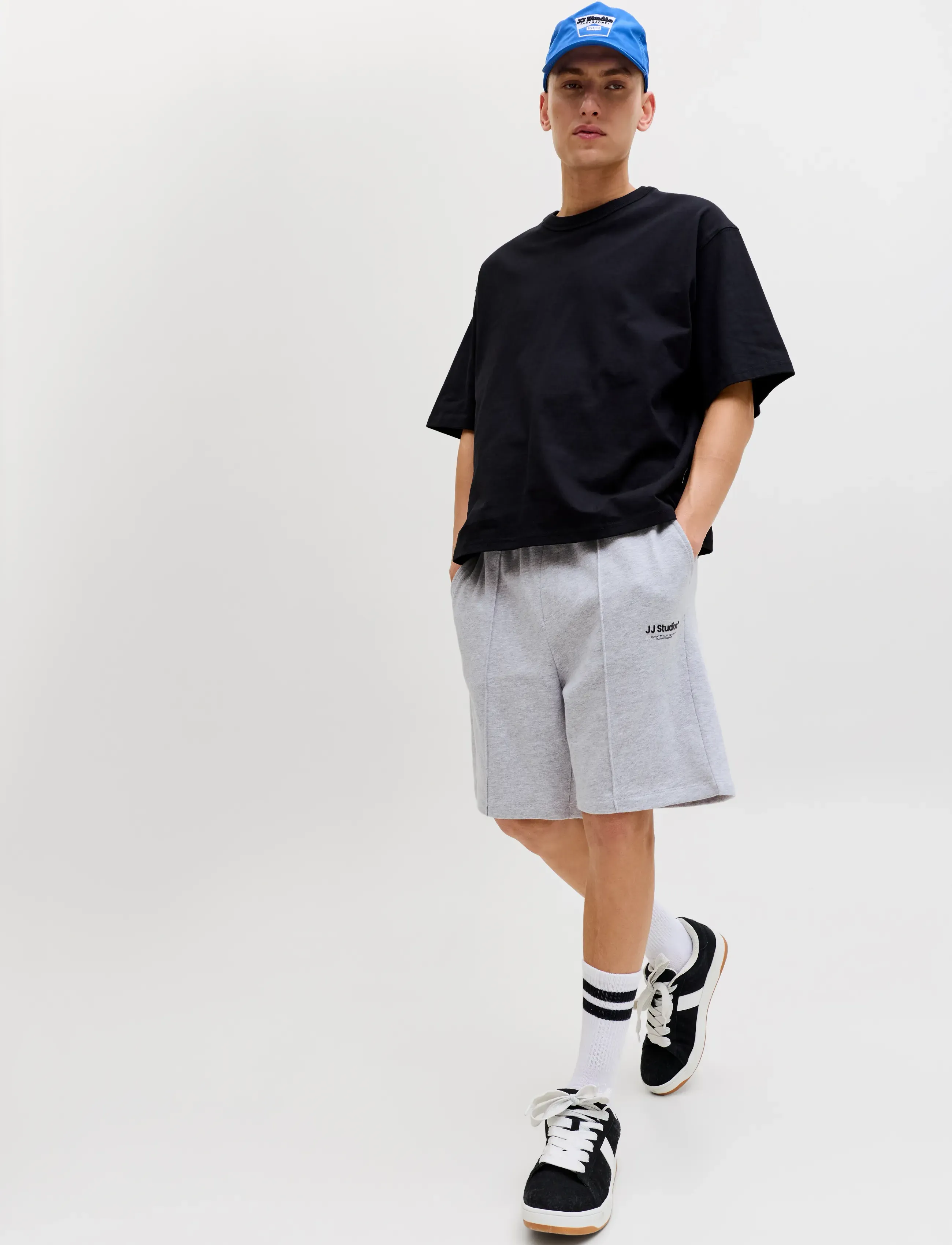 Jack & Jones - JPSTKANE SOHO SWEAT SHORTS MID SN - sweatshorts - light grey melange - 5
