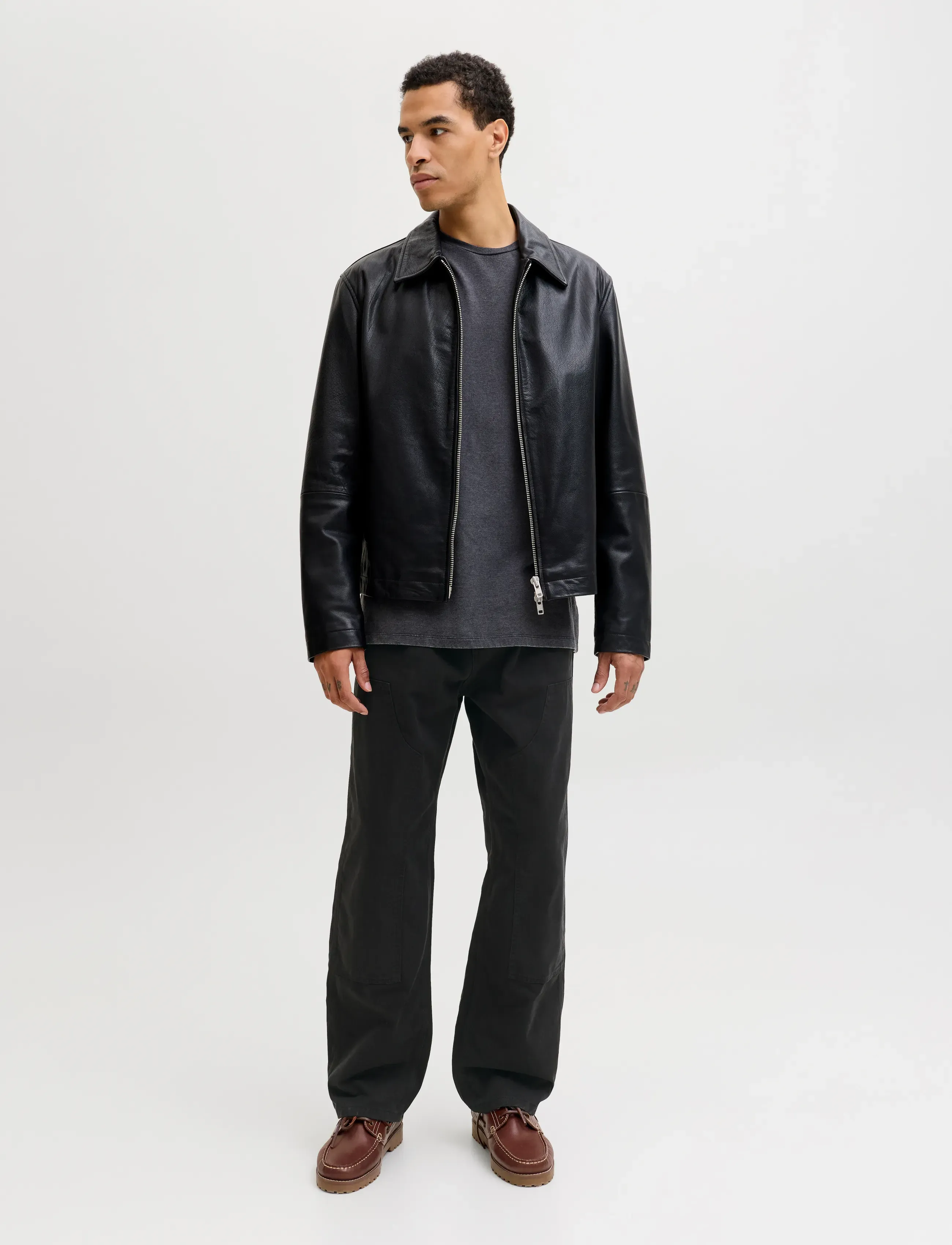 Jack & Jones - JPSTALEX PAINTER PANT 017 - bukser & jeans - black - 4