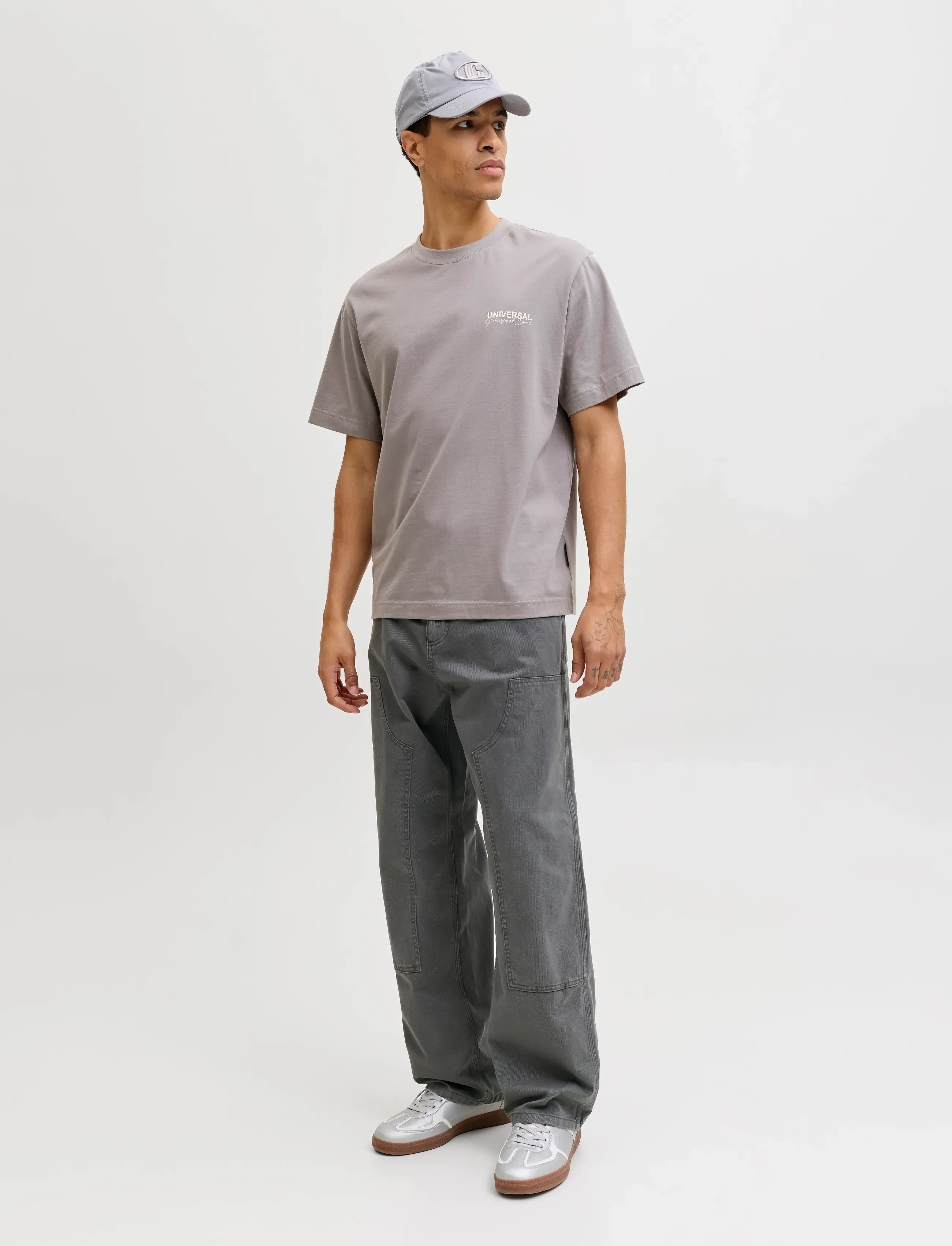 Jack & Jones - JPSTALEX PAINTER PANT 017 - kelnės & džinsai - iron gate - 4