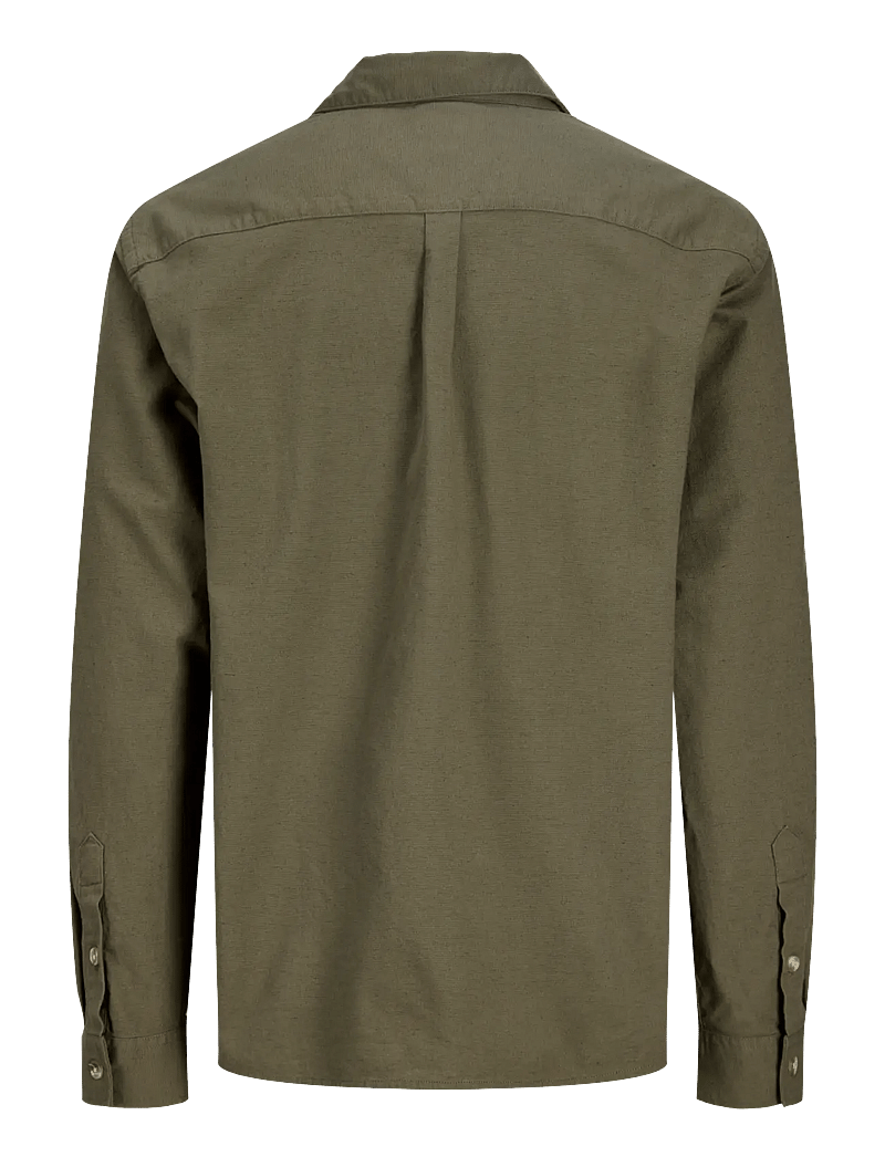 Jack & Jones - JJETRISTAN OVERSHIRT LS LN - kollektionen - dusty olive - 2