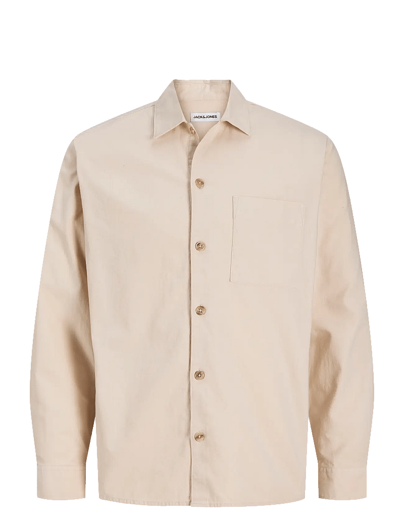 Jack & Jones - JJETRISTAN OVERSHIRT LS LN - kolekcje - moonbeam - 1