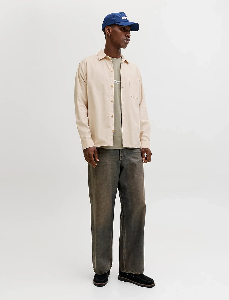 Jack & Jones - JJETRISTAN OVERSHIRT LS LN - kolekcje - moonbeam - 3