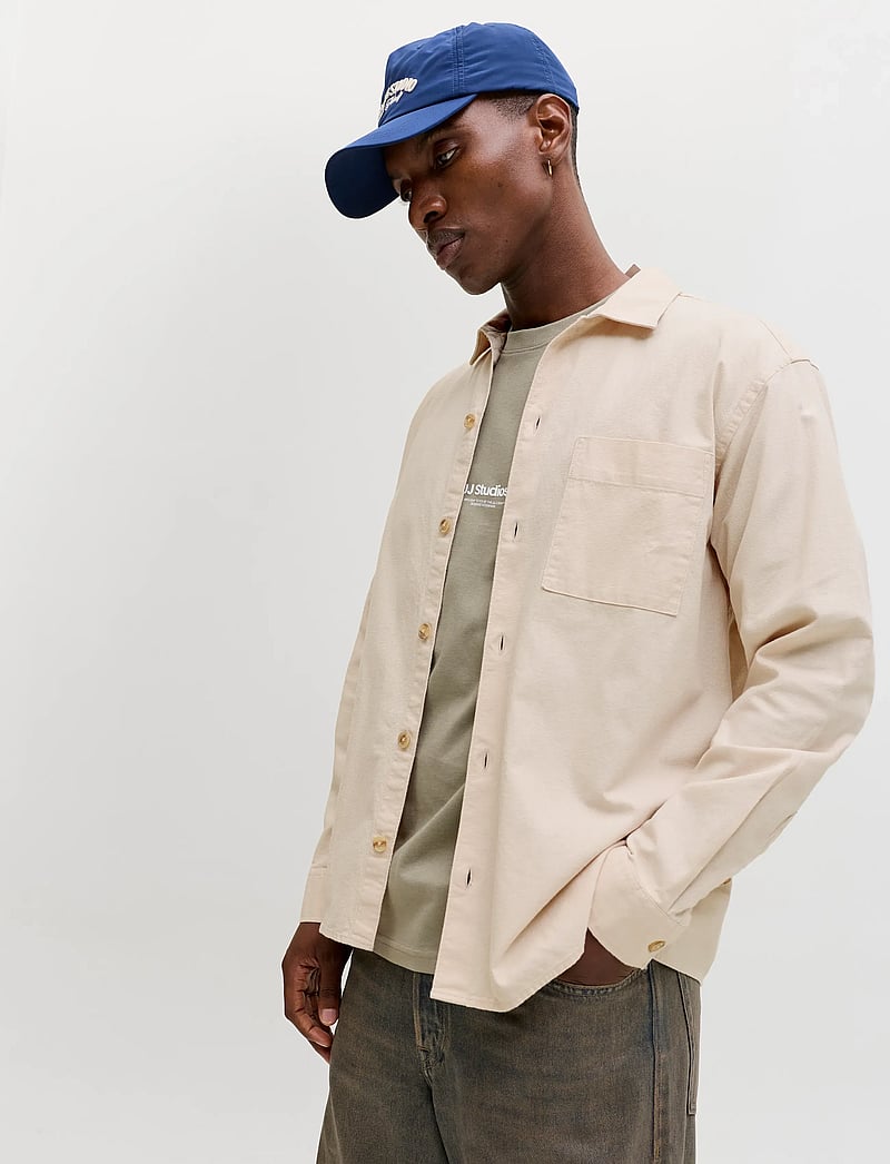 Jack & Jones - JJETRISTAN OVERSHIRT LS LN - kolekcje - moonbeam - 5