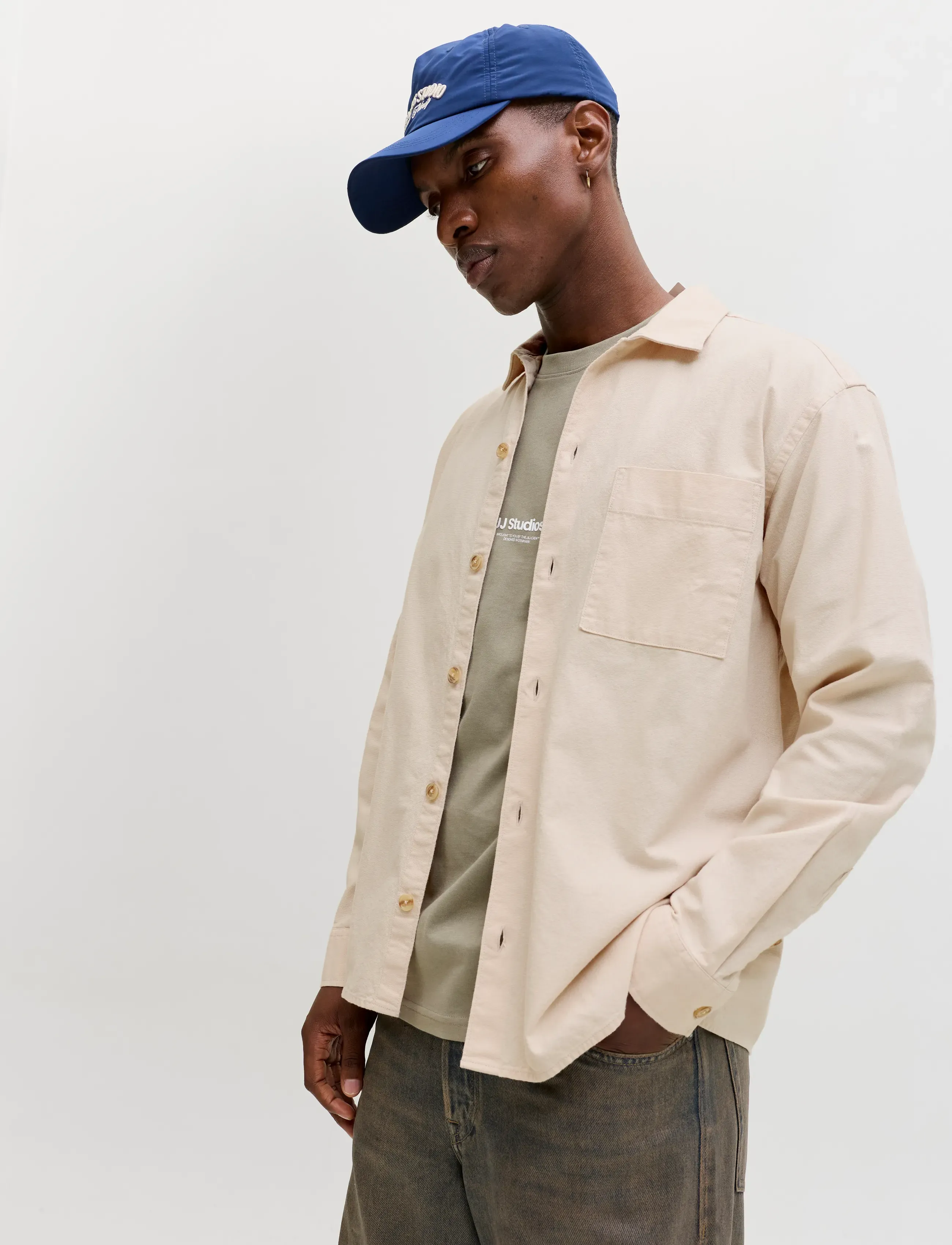 Jack & Jones - JJETRISTAN OVERSHIRT LS LN - kollektsioonid - moonbeam - 5