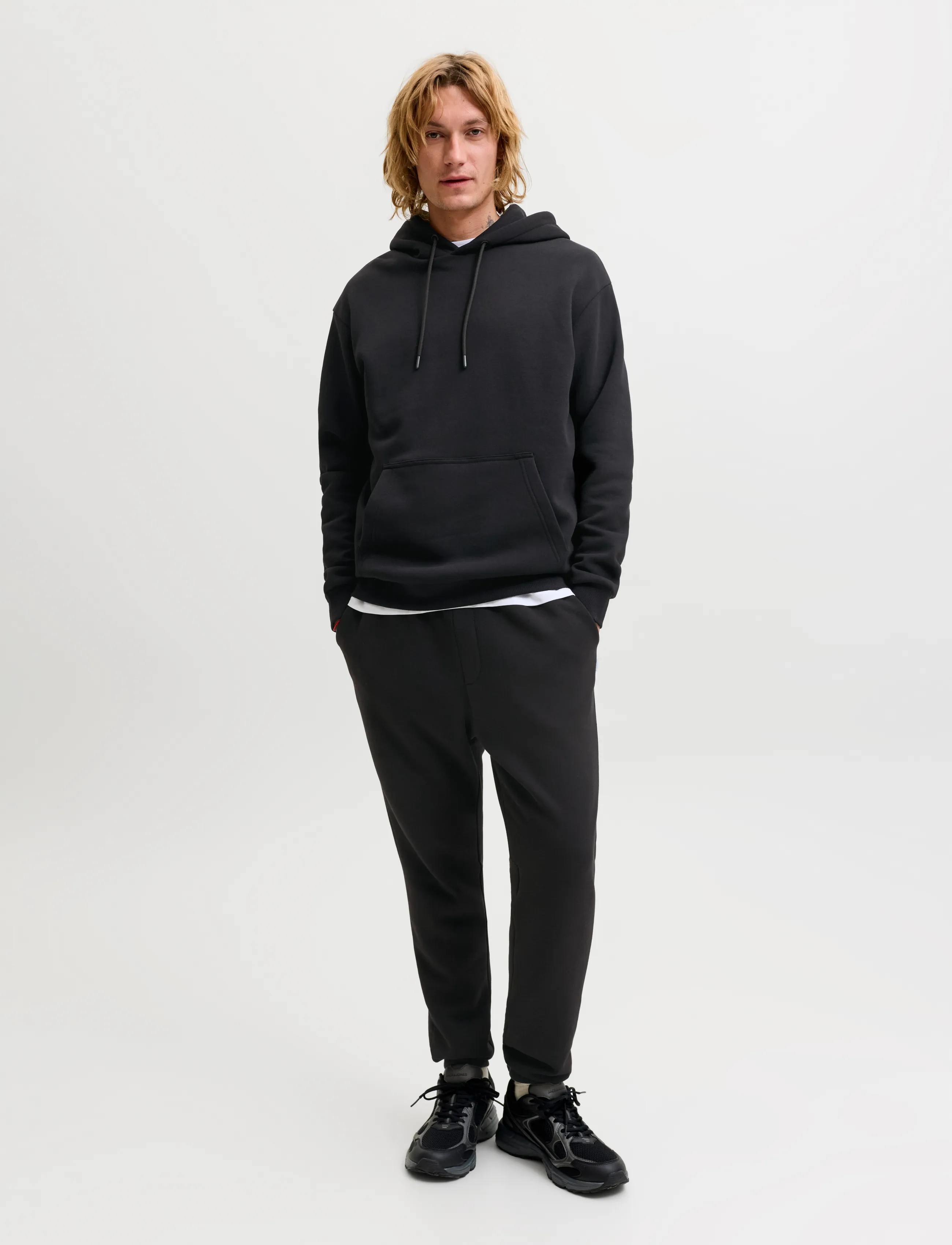 Jack & Jones JJEBRADLEY SWEAT HOOD SET MP NOOS - Sweatshirts - BLACK / black