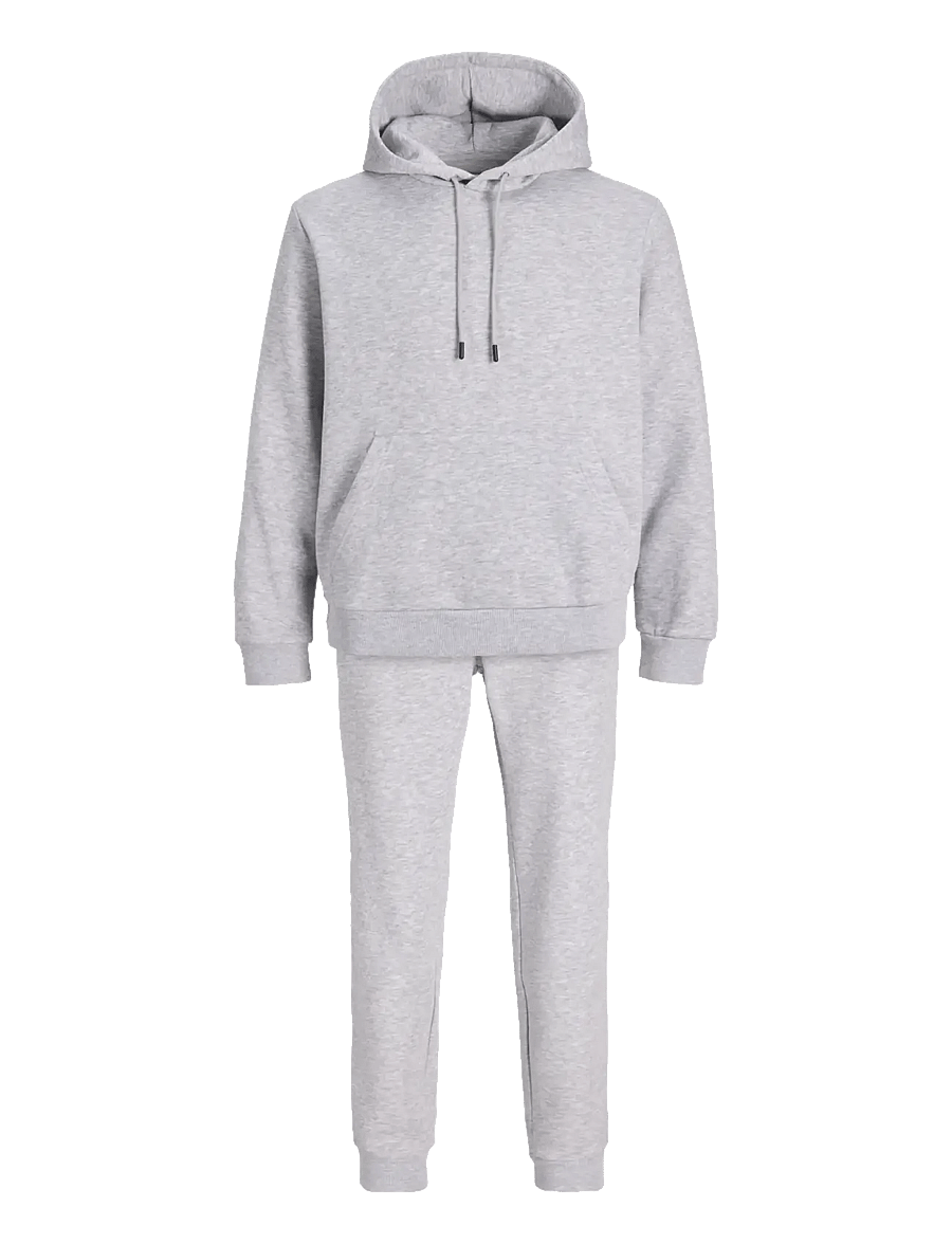 Jack & Jones - JJEBRADLEY SWEAT HOOD SET MP - light grey melange - 1
