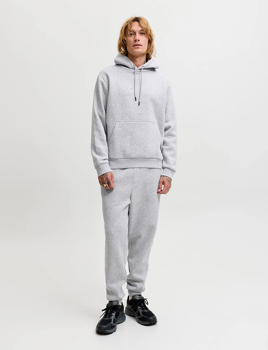 Jack & Jones - JJEBRADLEY SWEAT HOOD SET MP - light grey melange - 0