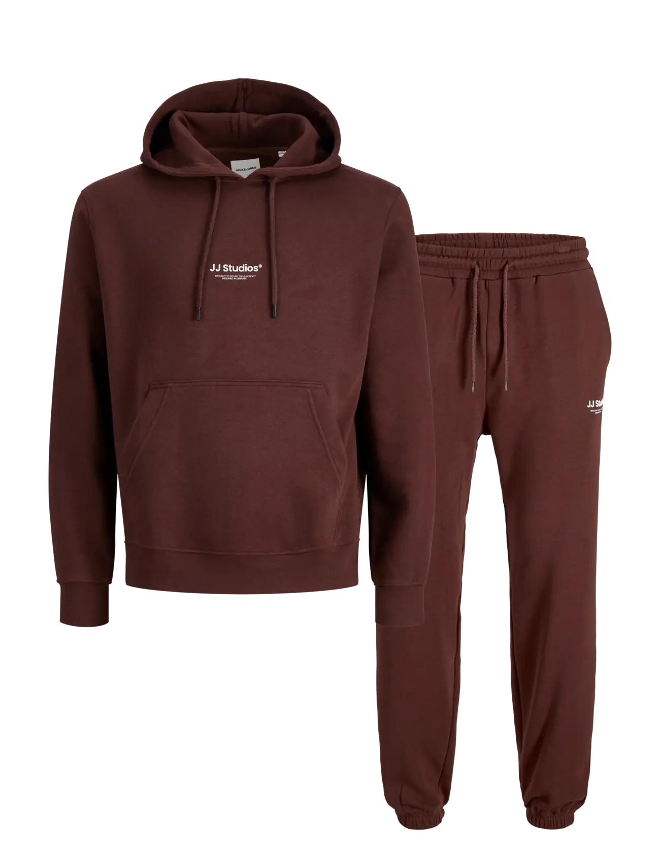 Jack & Jones JJESOHO SWEAT HOOD SET MP - Track jackets - BITTER CHOCOLATE / brown