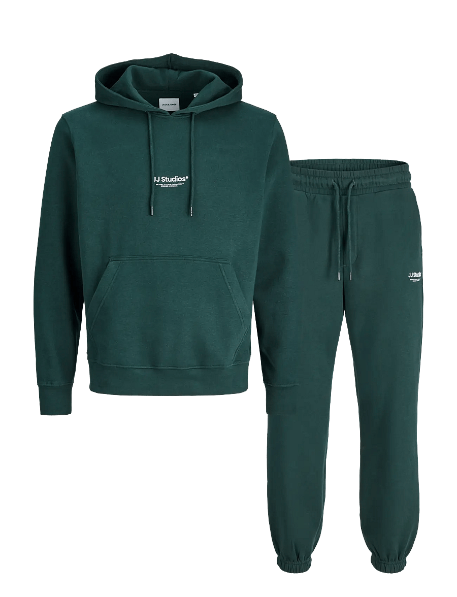 Jack & Jones - JJESOHO SWEAT HOOD SET MP - track jackets - scarab - 0
