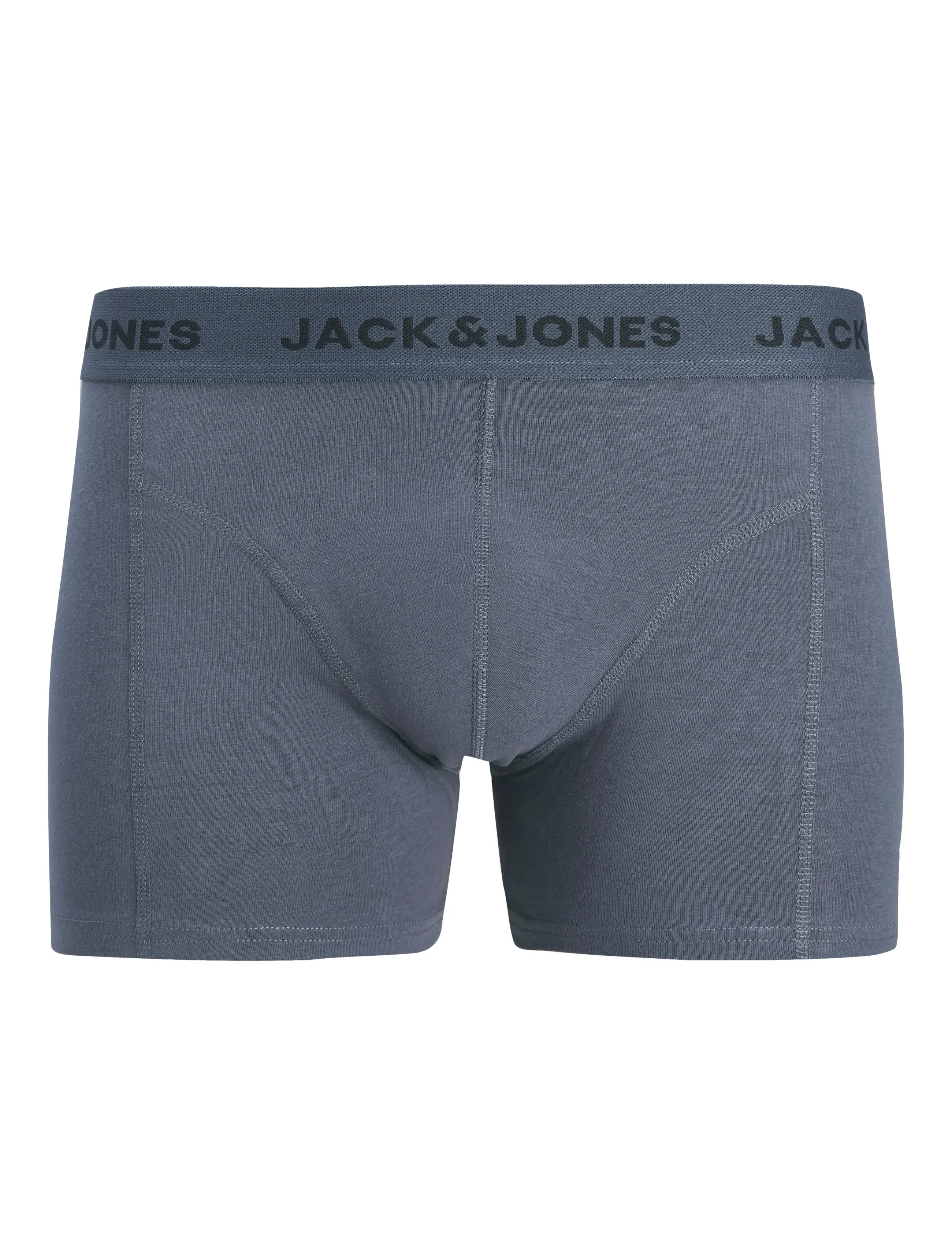 Jack & Jones Jacjeremiah Solid Trunks 3 Pack, Mænd, Boxershorts, Grå, Str: L