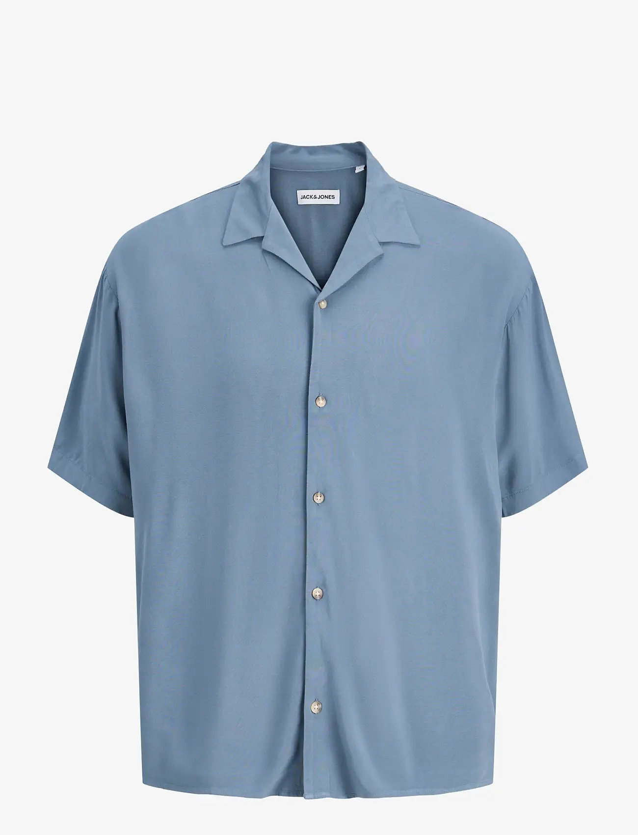 Jack & Jones - JJEJEFF RESORT SOLID SHIRT SS SN - kortærmede skjorter - blue mirage - 1