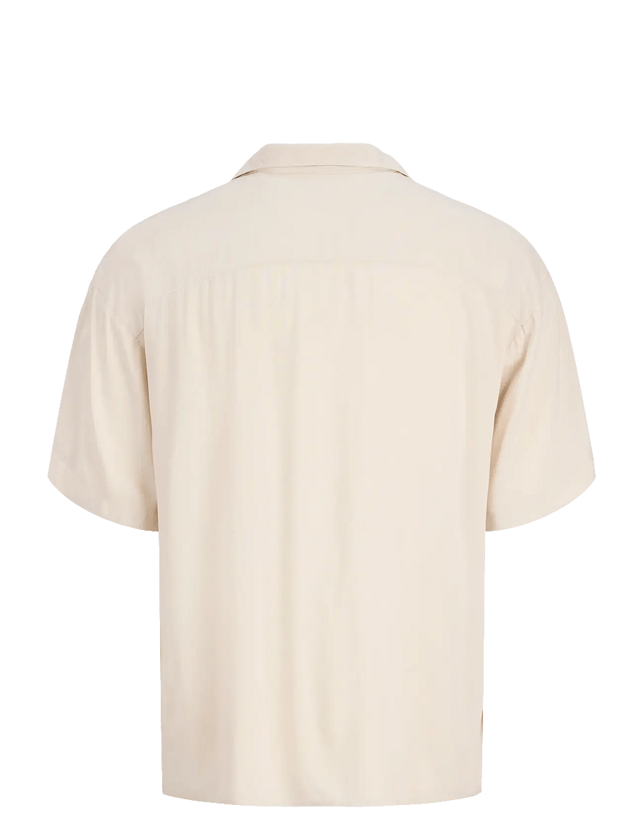 Jack & Jones - JJEJEFF RESORT SOLID SHIRT SS SN - kurzarmhemden - moonbeam - 2