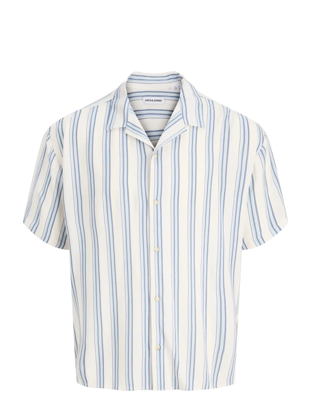 Jack & Jones JJEJEFF RESORT STRIPE SHIRT S/S SN - Hemden - CELESTIAL BLUE / blue