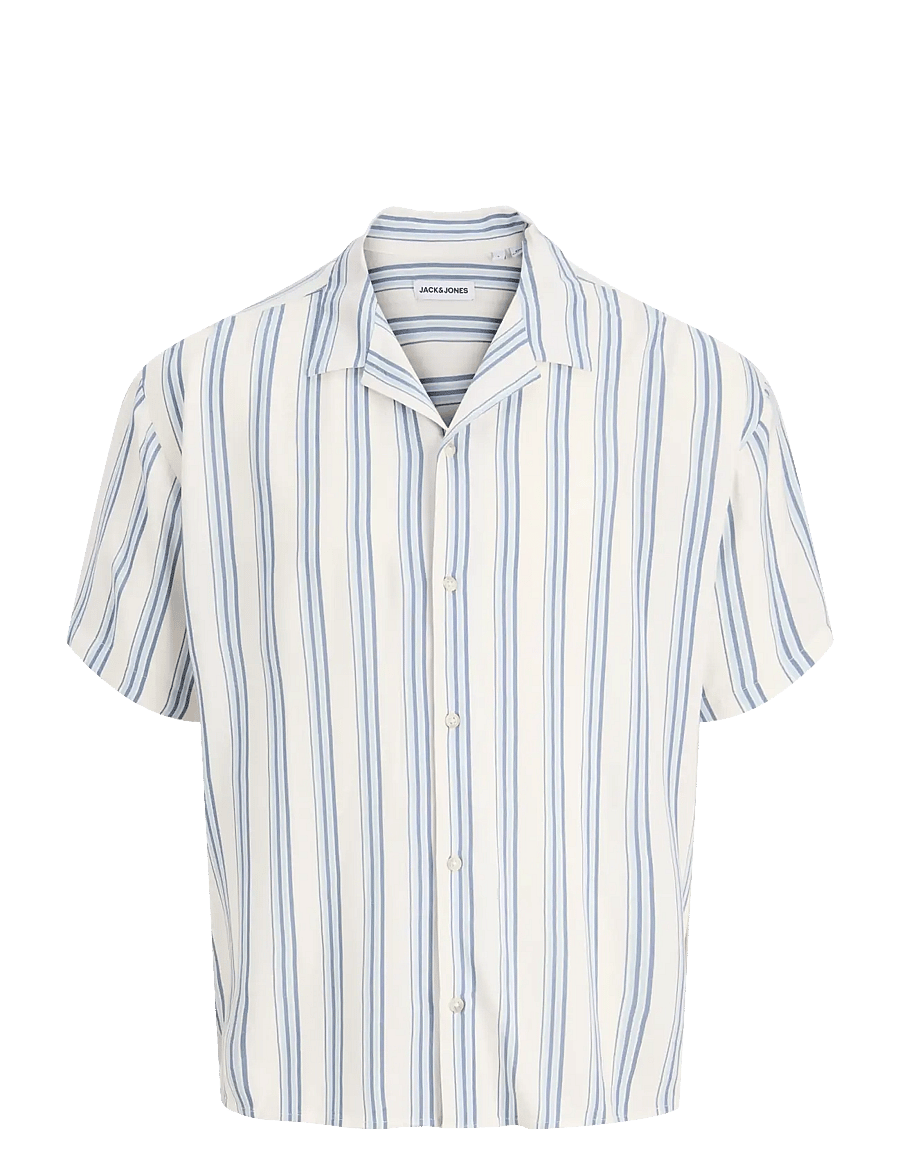 Jack & Jones - JJEJEFF RESORT STRIPE SHIRT S/S SN - striped shirts - celestial blue - 1