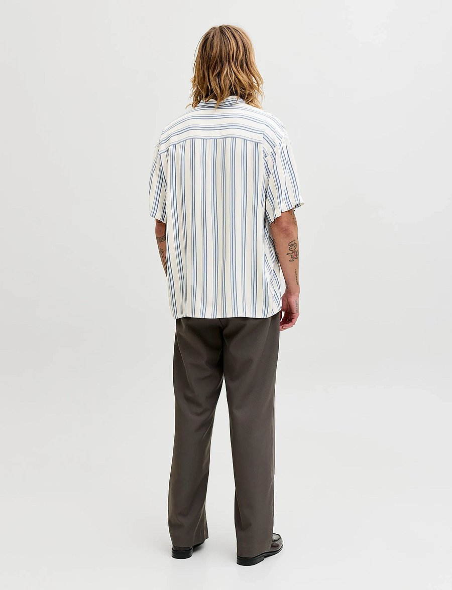Jack & Jones - JJEJEFF RESORT STRIPE SHIRT S/S SN - striped shirts - celestial blue - 3