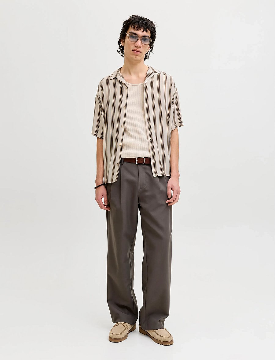 Jack & Jones - JJEJEFF RESORT STRIPE SHIRT S/S SN - striped shirts - moonbeam - 3