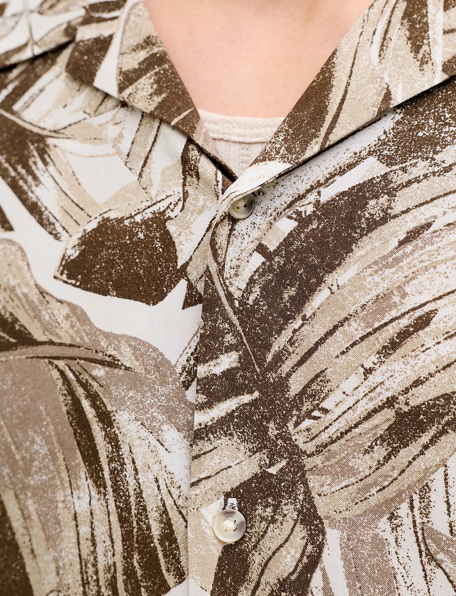 Jack & Jones - JJEJEFF RESORT AOP SHIRT S/S LN - mønstrede skjorter - string - 5