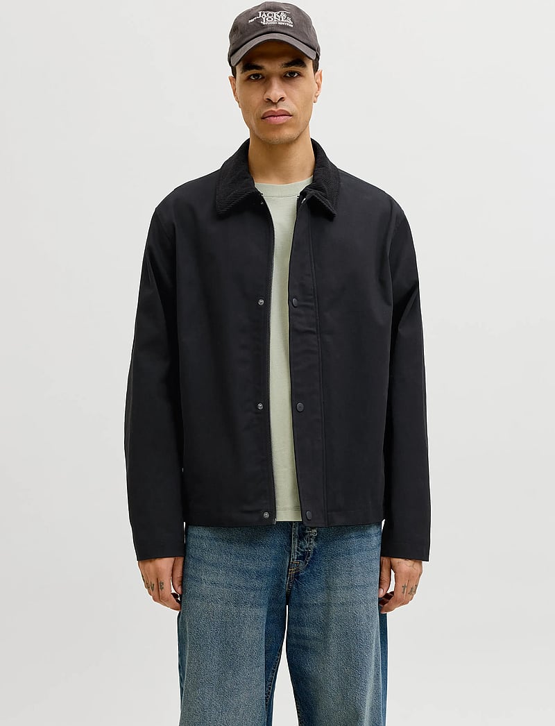 Jack & Jones - JJEGRAHAM WORKER JACKET SN - frühlingsjacken - black - 0