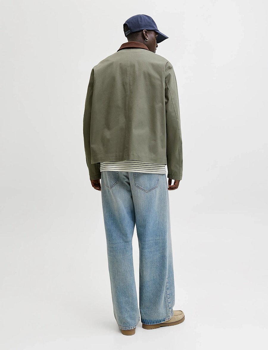 Jack & Jones - JJEGRAHAM WORKER JACKET SN - frühlingsjacken - dusty olive - 3