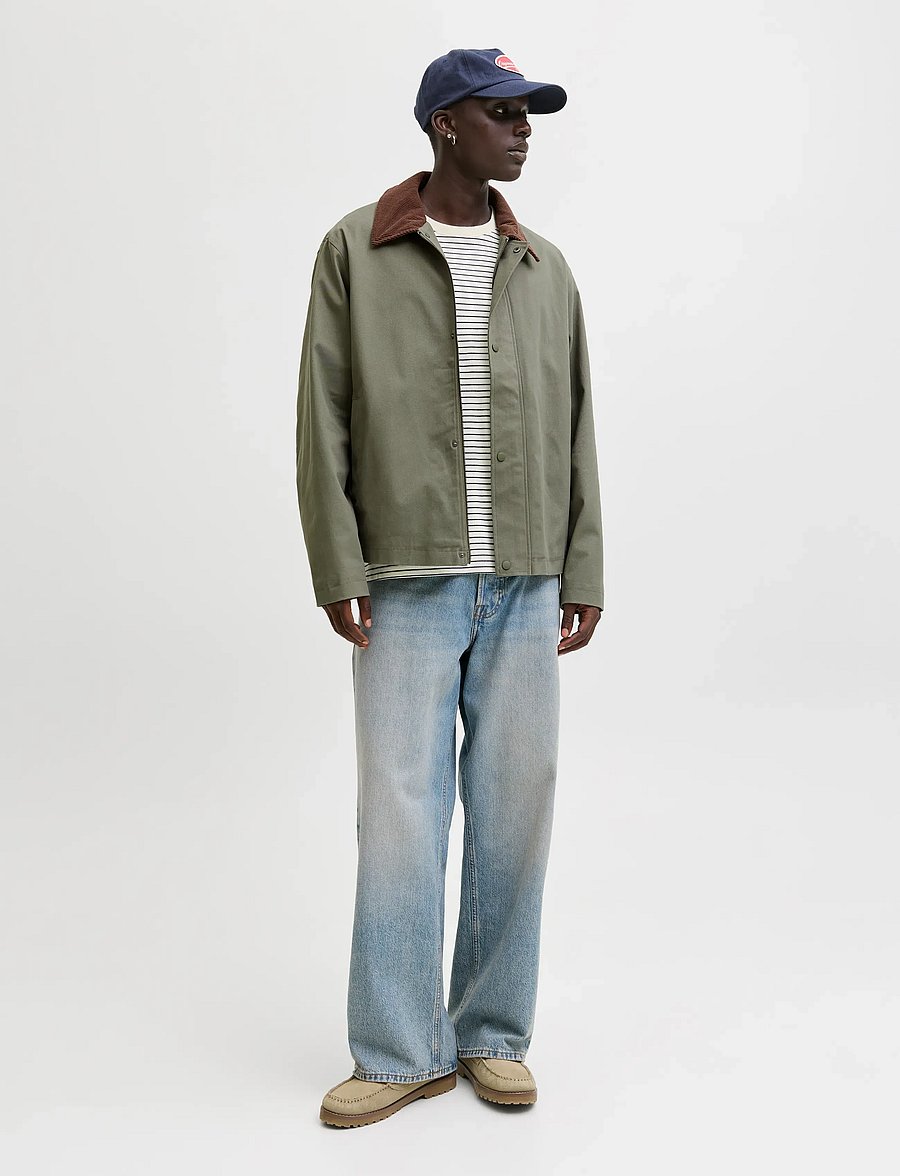 Jack & Jones - JJEGRAHAM WORKER JACKET SN - frühlingsjacken - dusty olive - 4